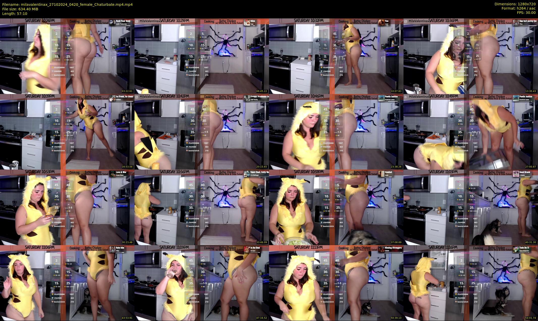 milavalentinax — 58 minute Chaturbate female cam show recording, 720p, Oct 27, 2024