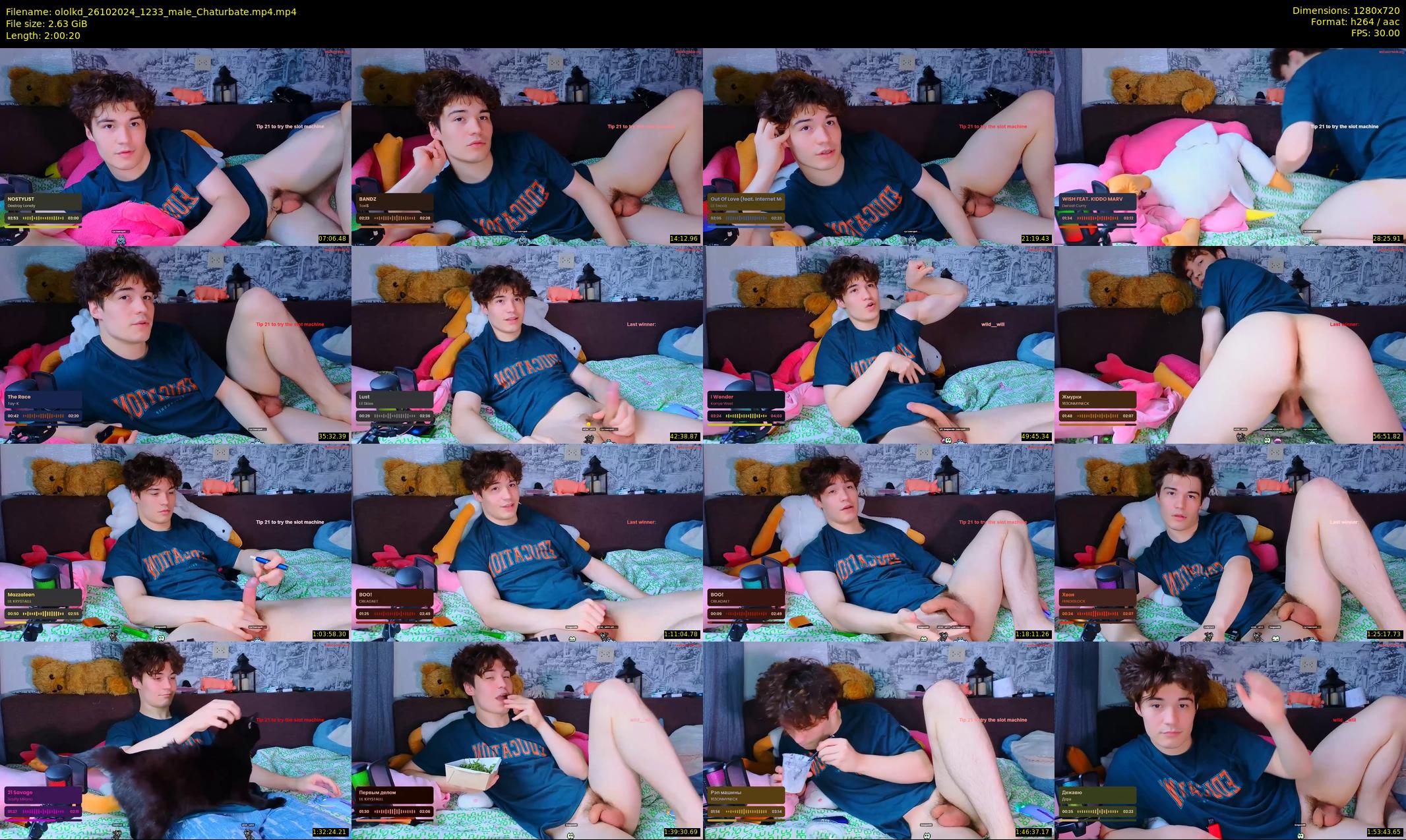 ololkd — 121 minute Chaturbate male cam show recording, 720p, Oct 26, 2024