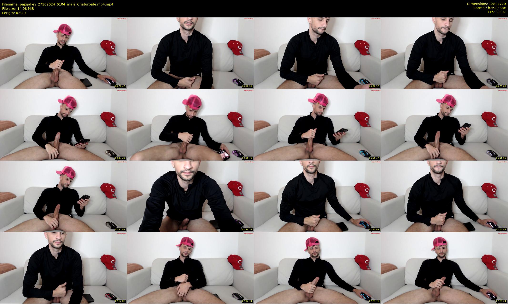 papijakey — 3 minute Chaturbate male cam show recording, 720p, Oct 27, 2024
