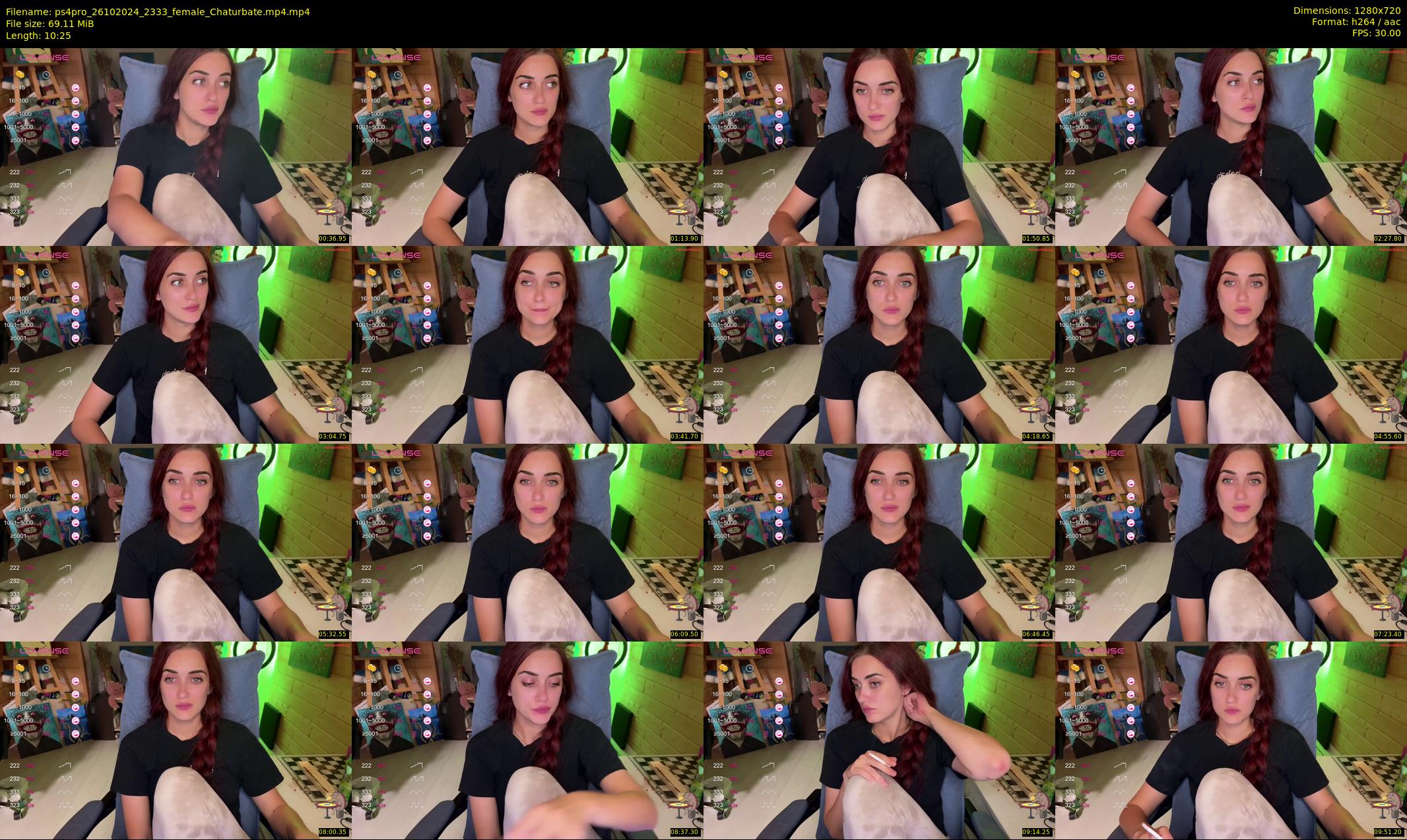 ps4pro — 11 minute Chaturbate female cam show recording, 720p, Oct 26, 2024