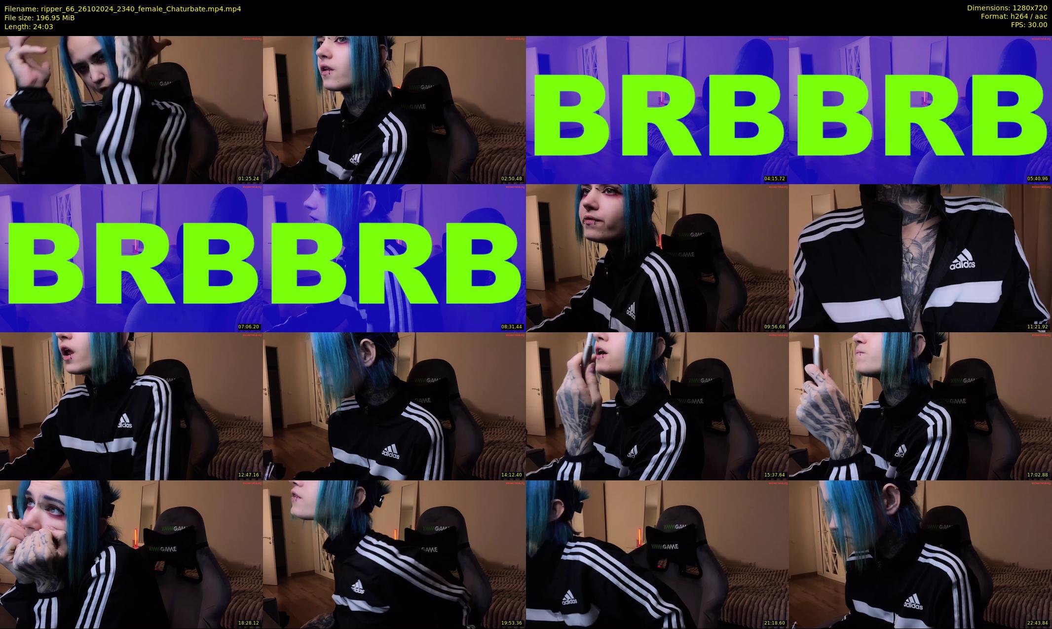 ripper_66 — 25 minute Chaturbate female cam show recording, 720p, Oct 26, 2024