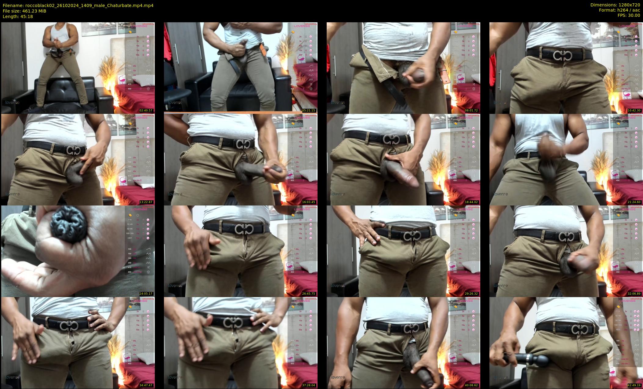 roccoblack02 — 46 minute Chaturbate male cam show recording, 720p, Oct 26, 2024
