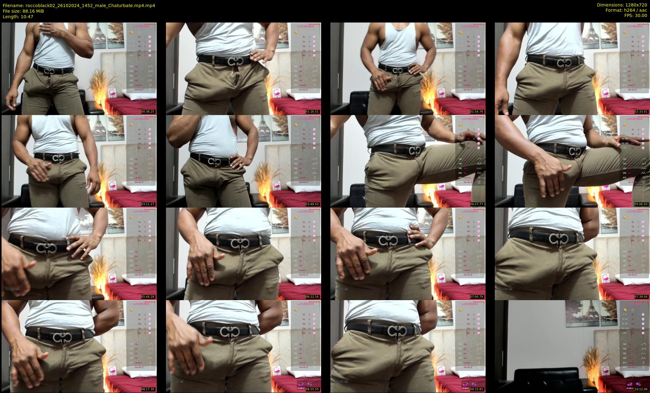roccoblack02 — 11 minute Chaturbate male cam show recording, 720p, Oct 26, 2024