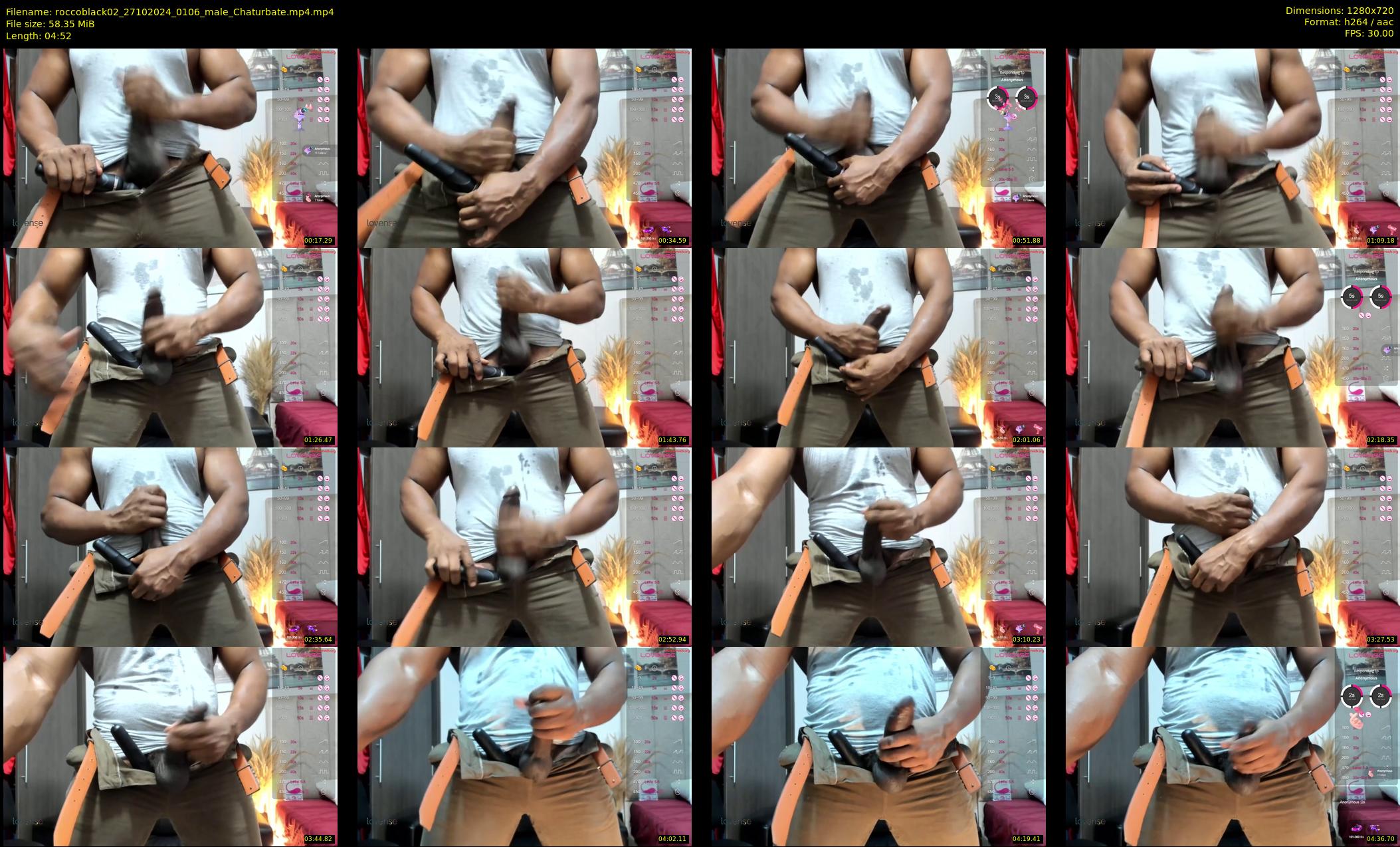 roccoblack02 — 5 minute Chaturbate male cam show recording, 720p, Oct 27, 2024