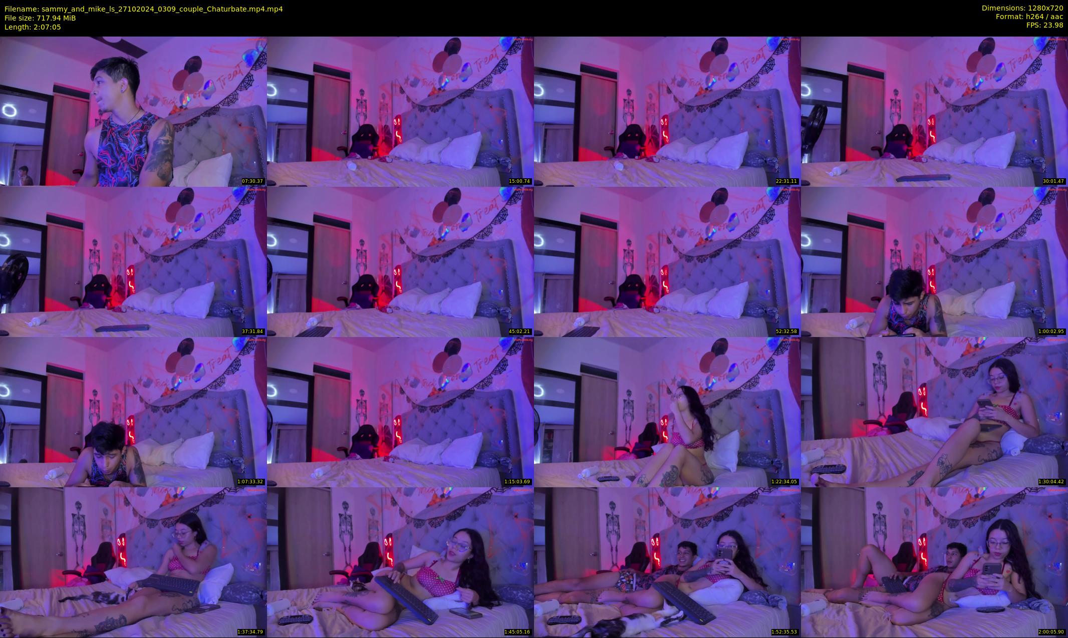 sammy_and_mike_ls — 128 minute Chaturbate couple cam show recording, 720p, Oct 27, 2024