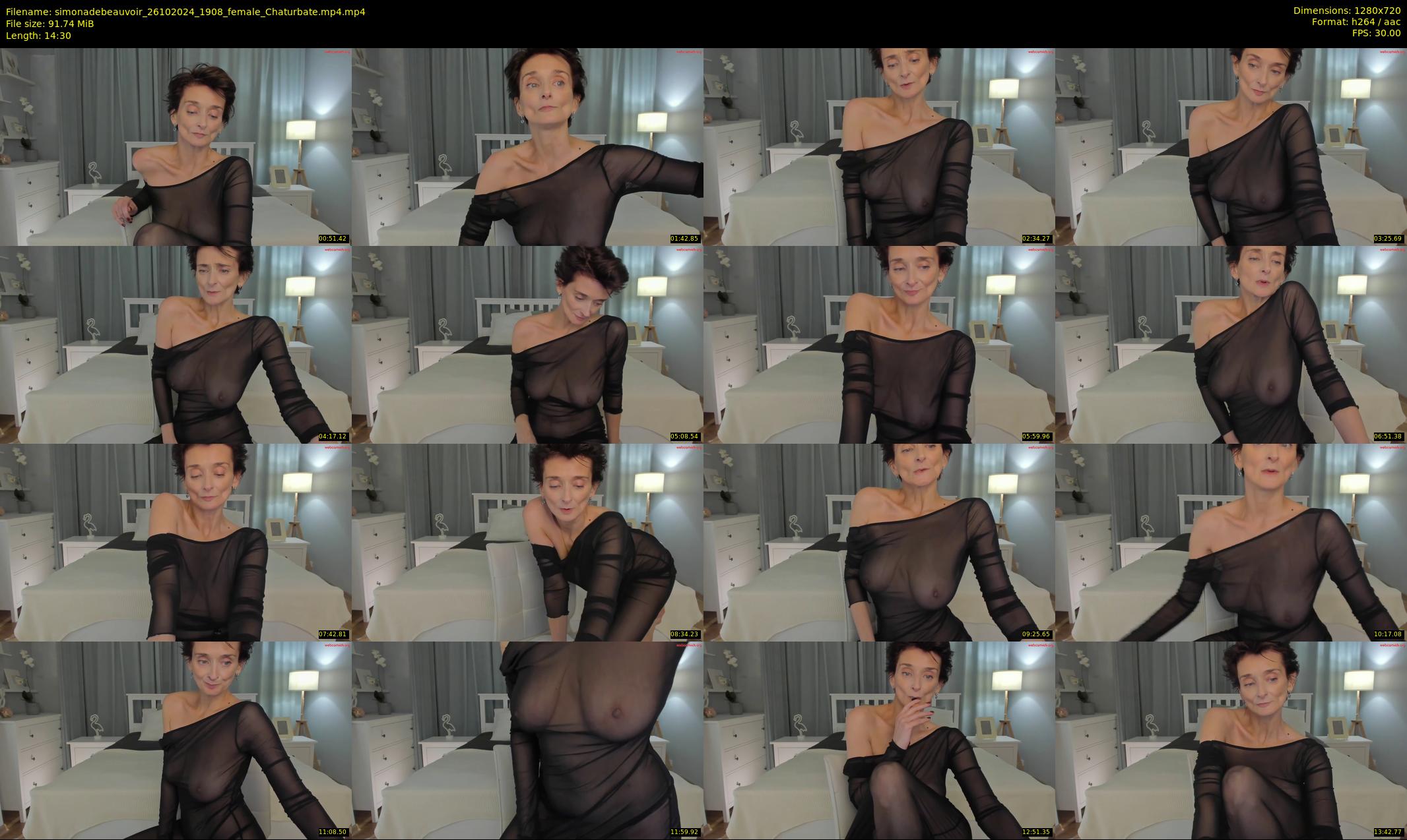 simonadebeauvoir — 15 minute Chaturbate female cam show recording, 720p, Oct 26, 2024