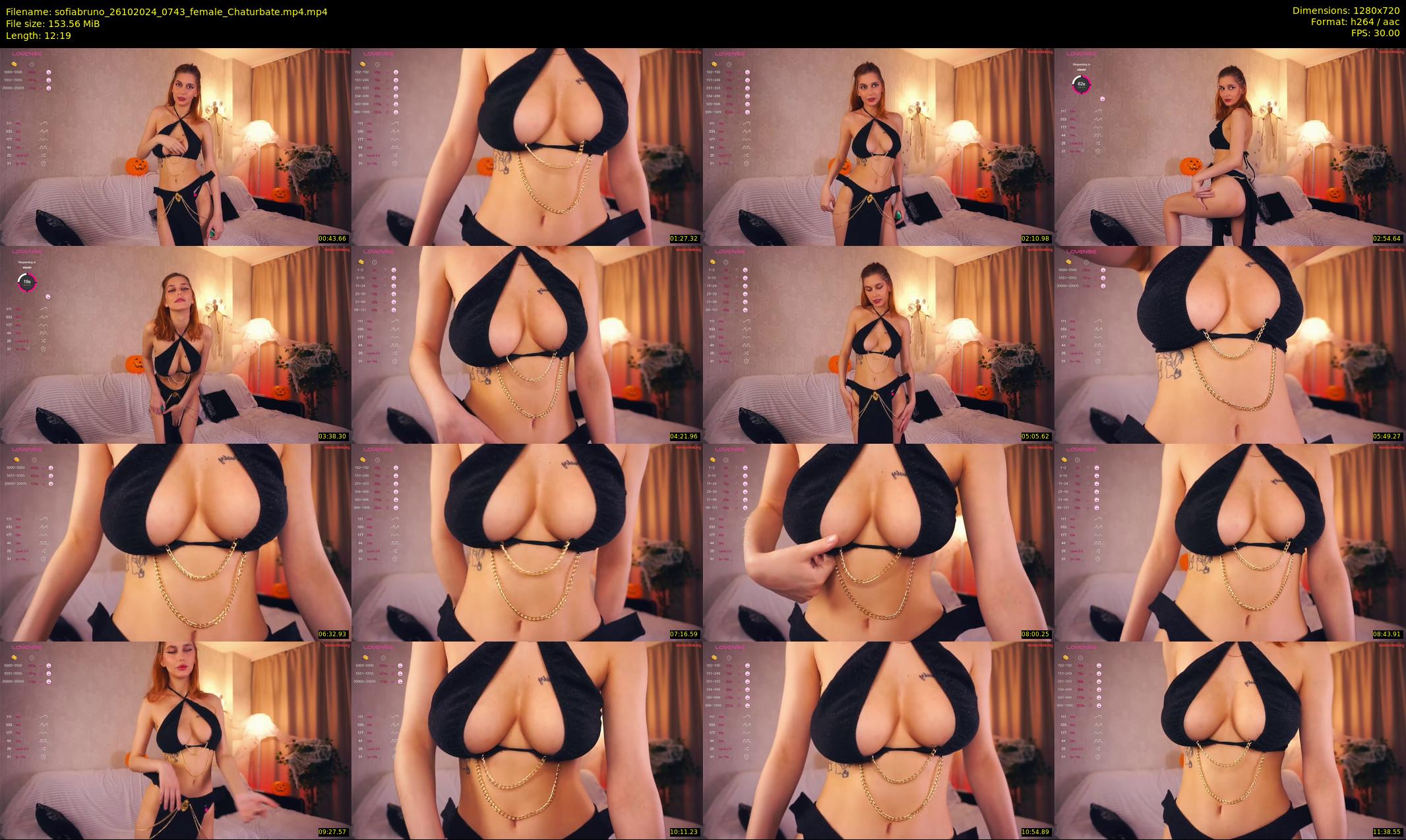 sofiabruno — 13 minute Chaturbate female cam show recording, 720p, Oct 26, 2024