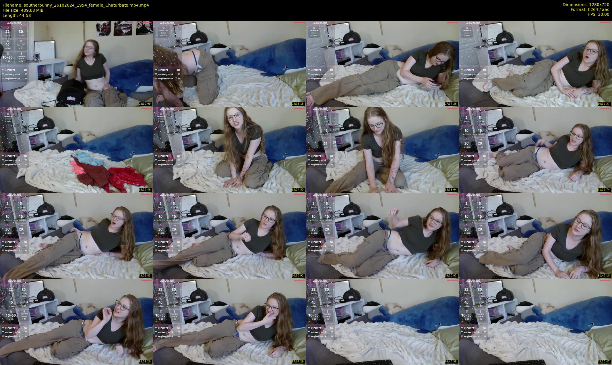 southerbunny — 45 minute Chaturbate female cam show recording, 720p, Oct 26, 2024
