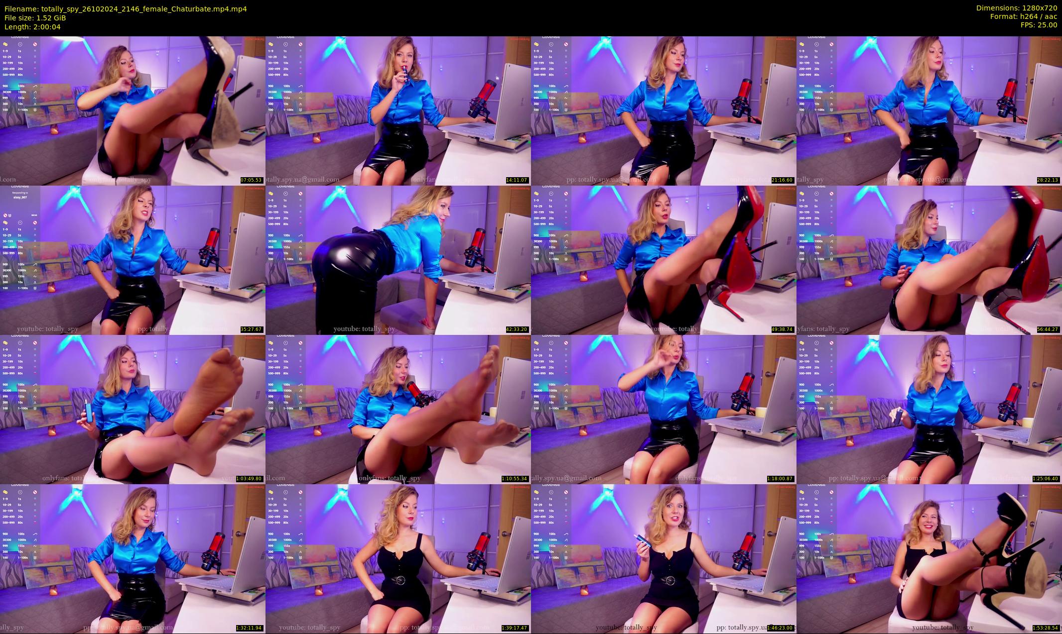 totally_spy — 121 minute Chaturbate female cam show recording, 720p, Oct 26, 2024