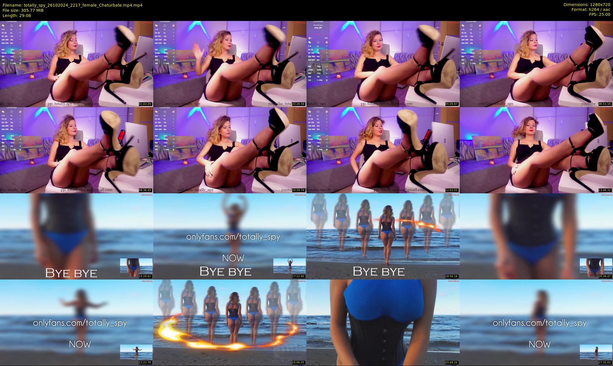 totally_spy — 30 minute Chaturbate female cam show recording, 720p, Oct 26, 2024