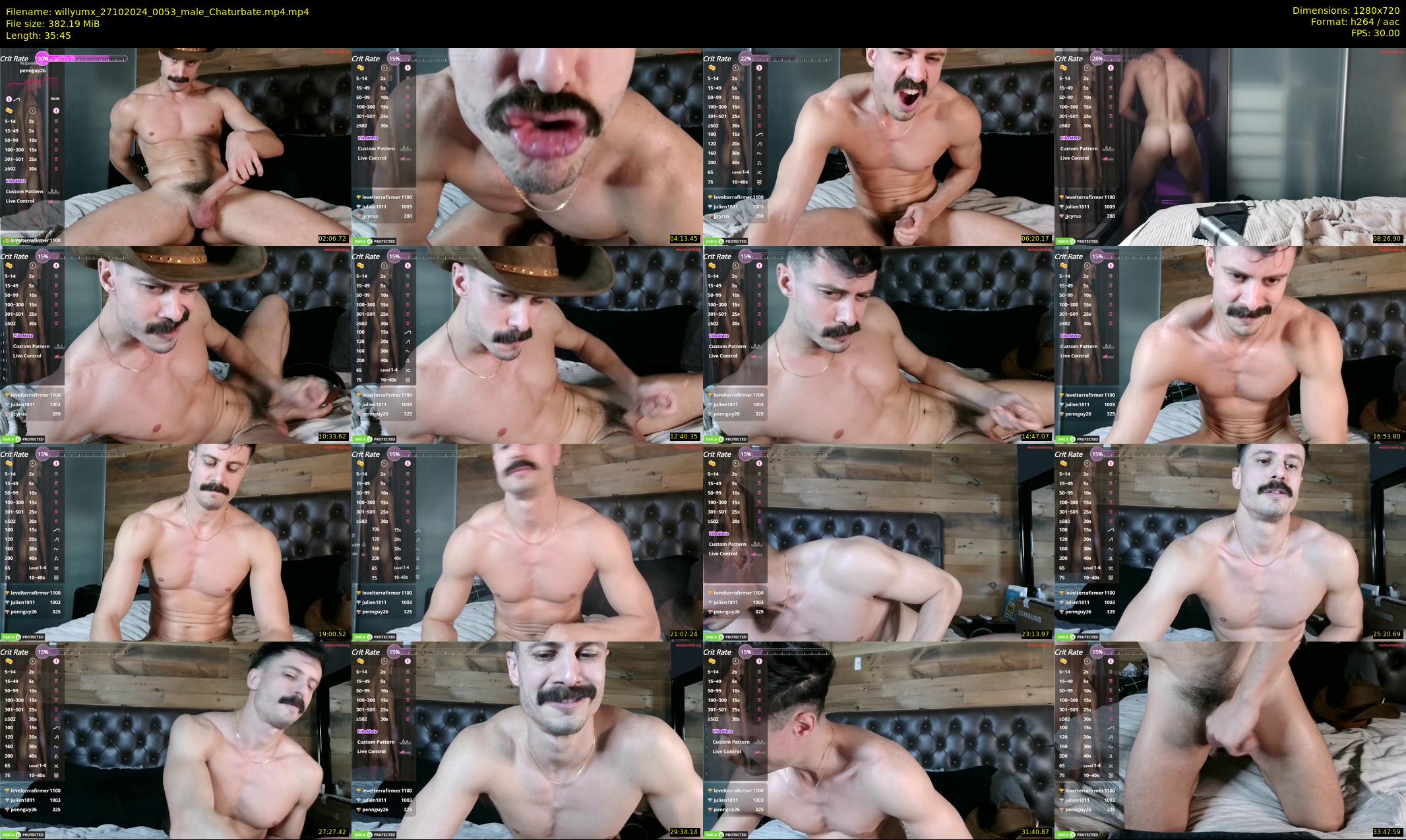 willyumx — 36 minute Chaturbate male cam show recording, 720p, Oct 27, 2024