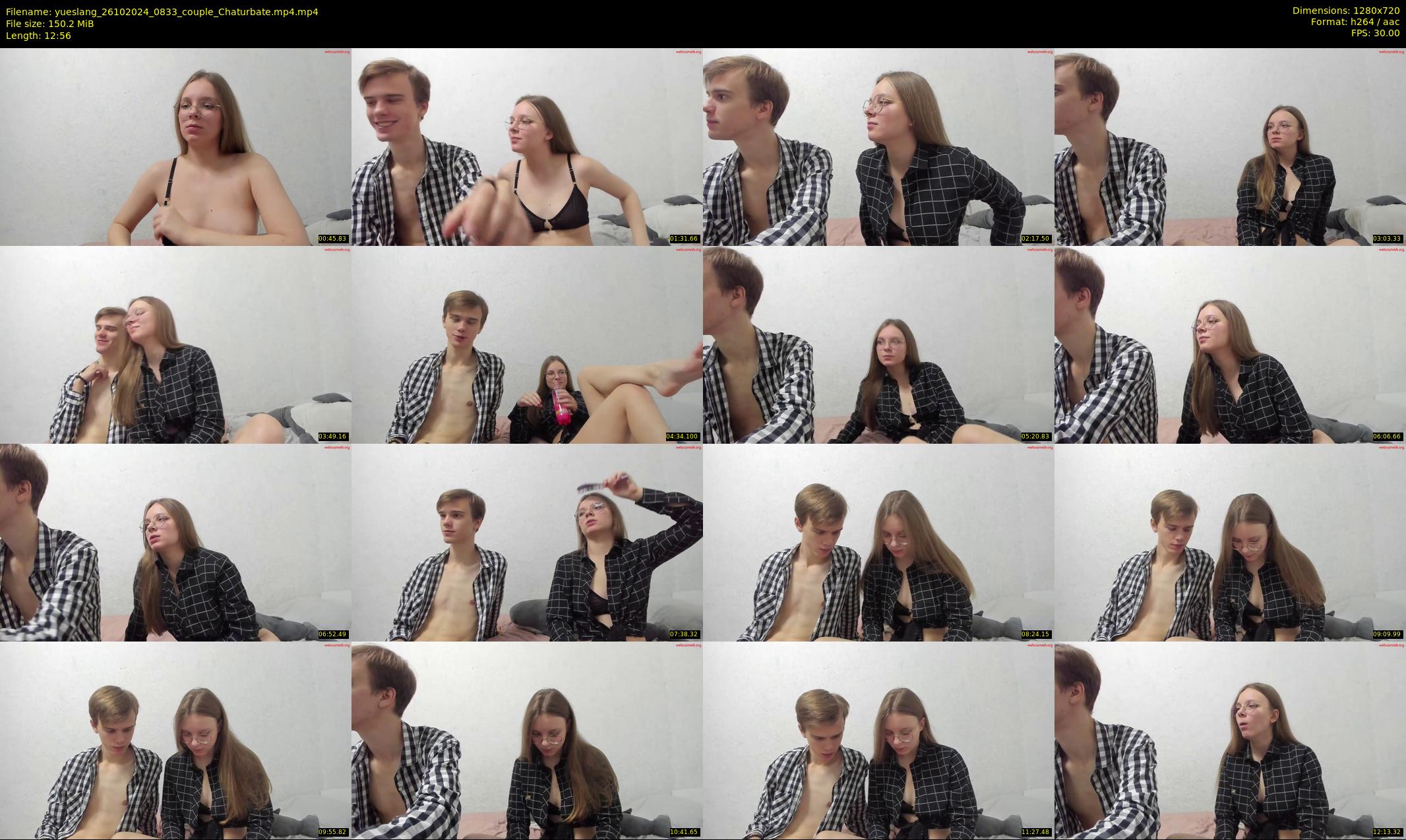 yueslang — 13 minute Chaturbate couple cam show recording, 720p, Oct 26, 2024