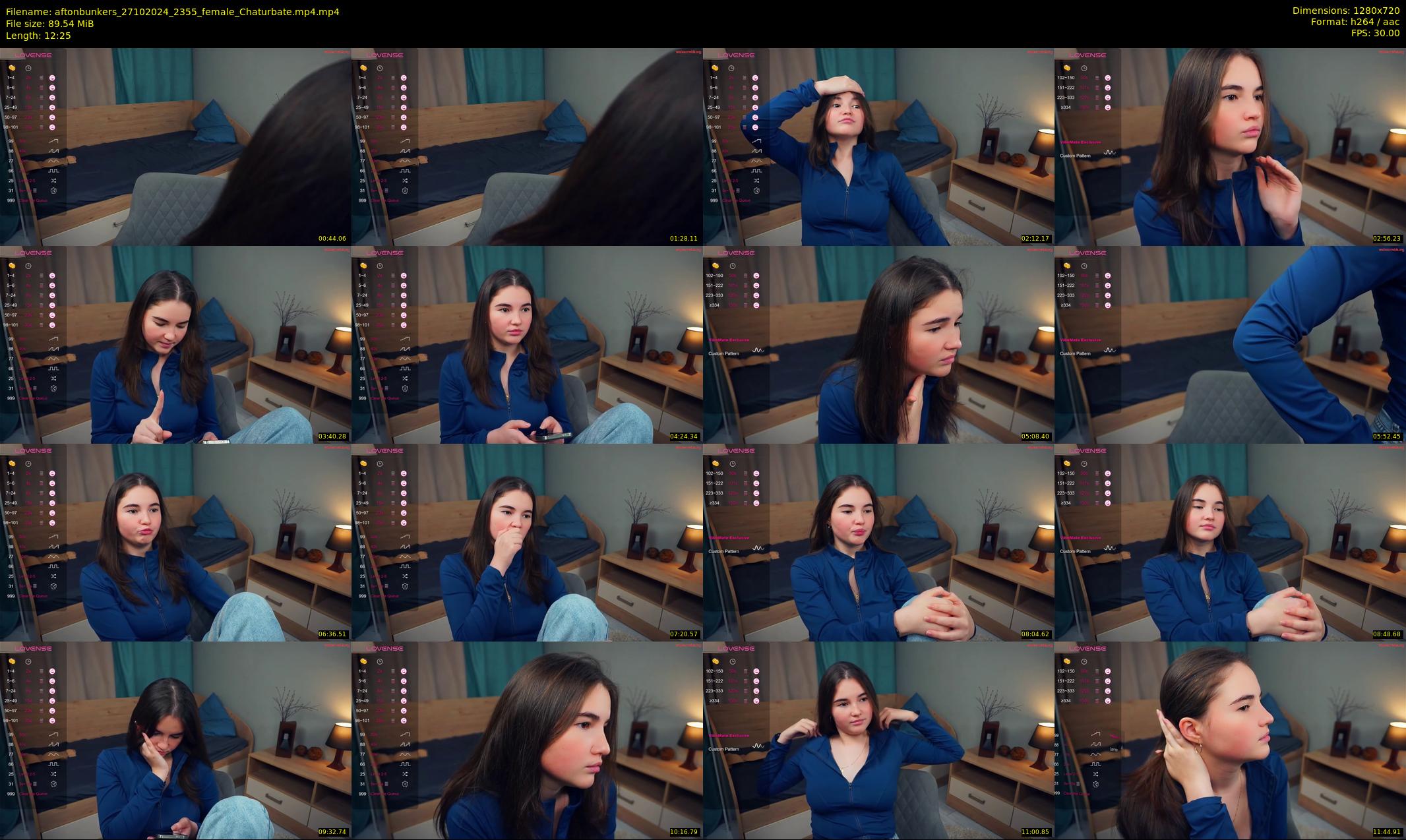 aftonbunkers — 13 minute Chaturbate female cam show recording, 720p, Oct 27, 2024