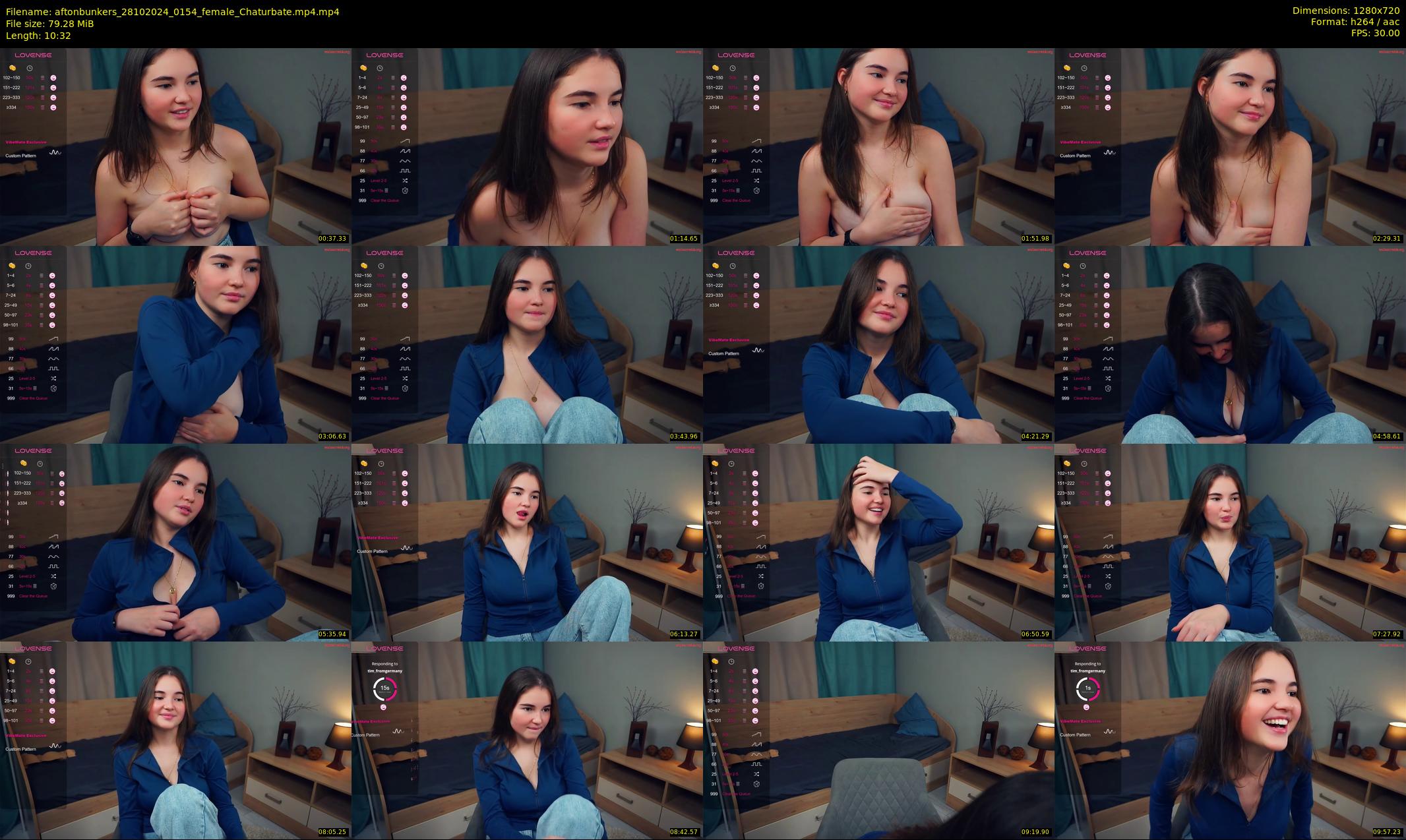 aftonbunkers — 11 minute Chaturbate female cam show recording, 720p, Oct 28, 2024