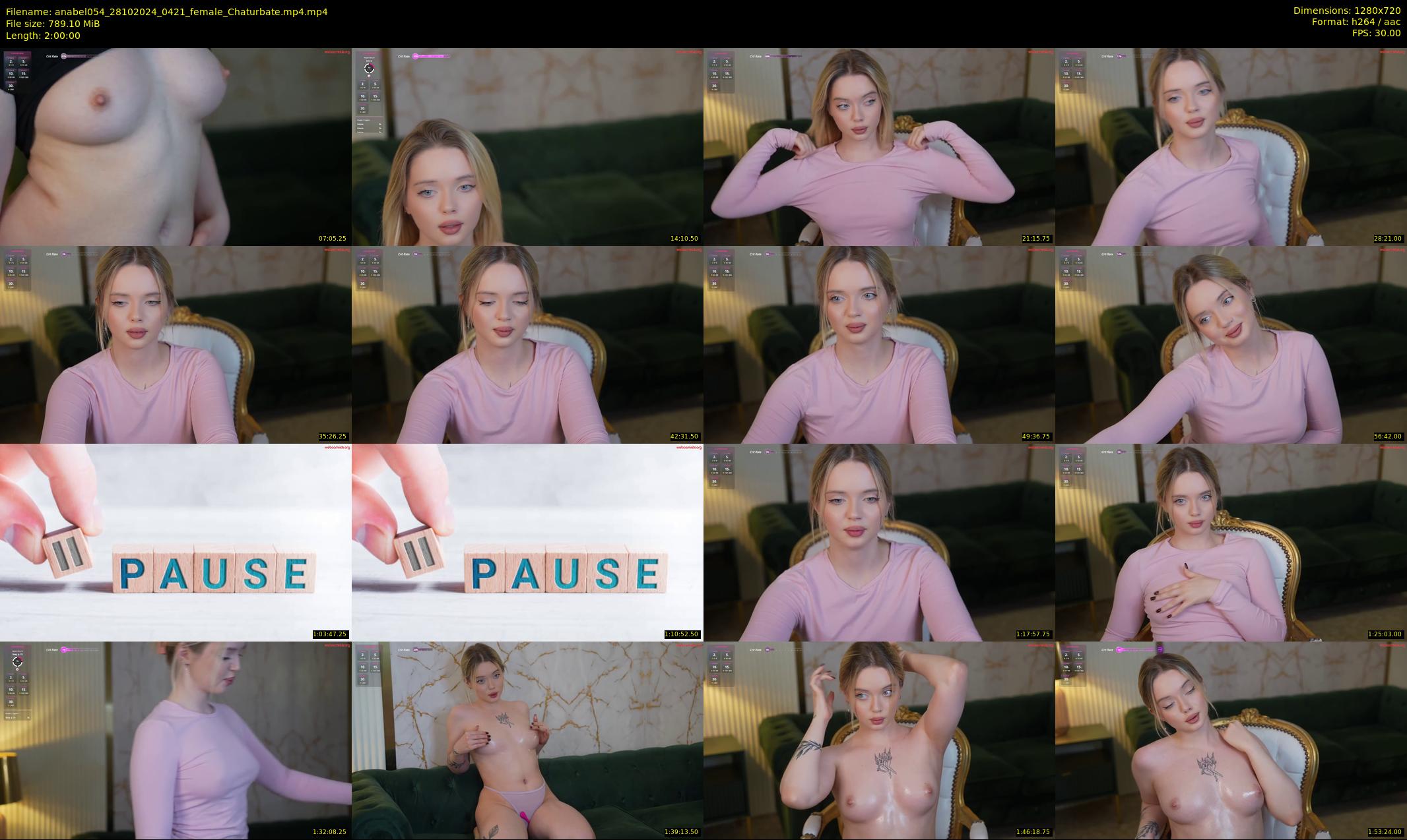 anabel054 — 120 minute Chaturbate female cam show recording, 720p, Oct 28, 2024
