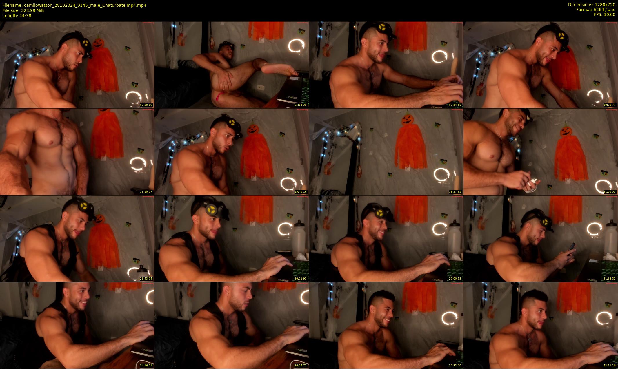 camilowatson — 45 minute Chaturbate male cam show recording, 720p, Oct 28, 2024