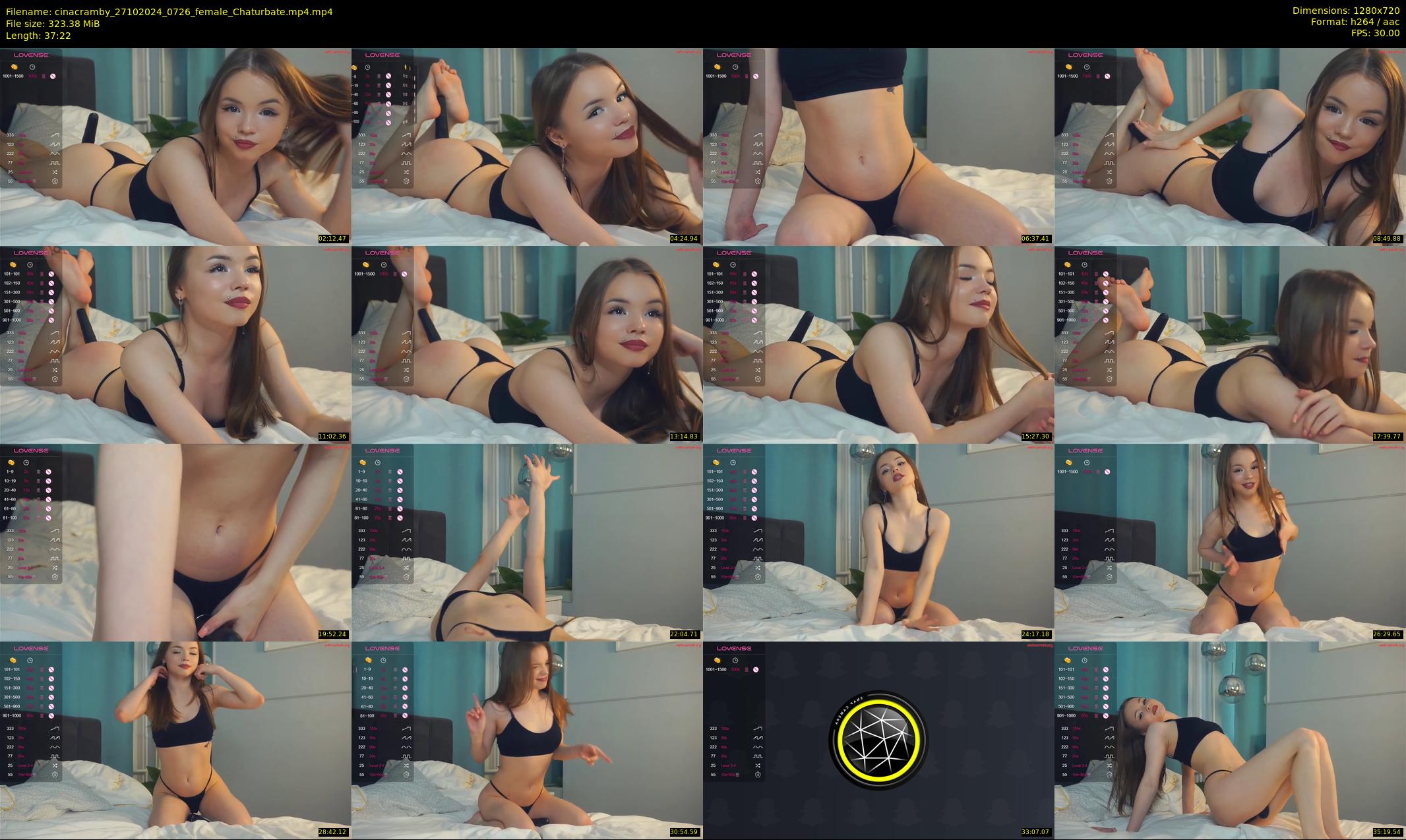 cinacramby — 38 minute Chaturbate female cam show recording, 720p, Oct 27, 2024