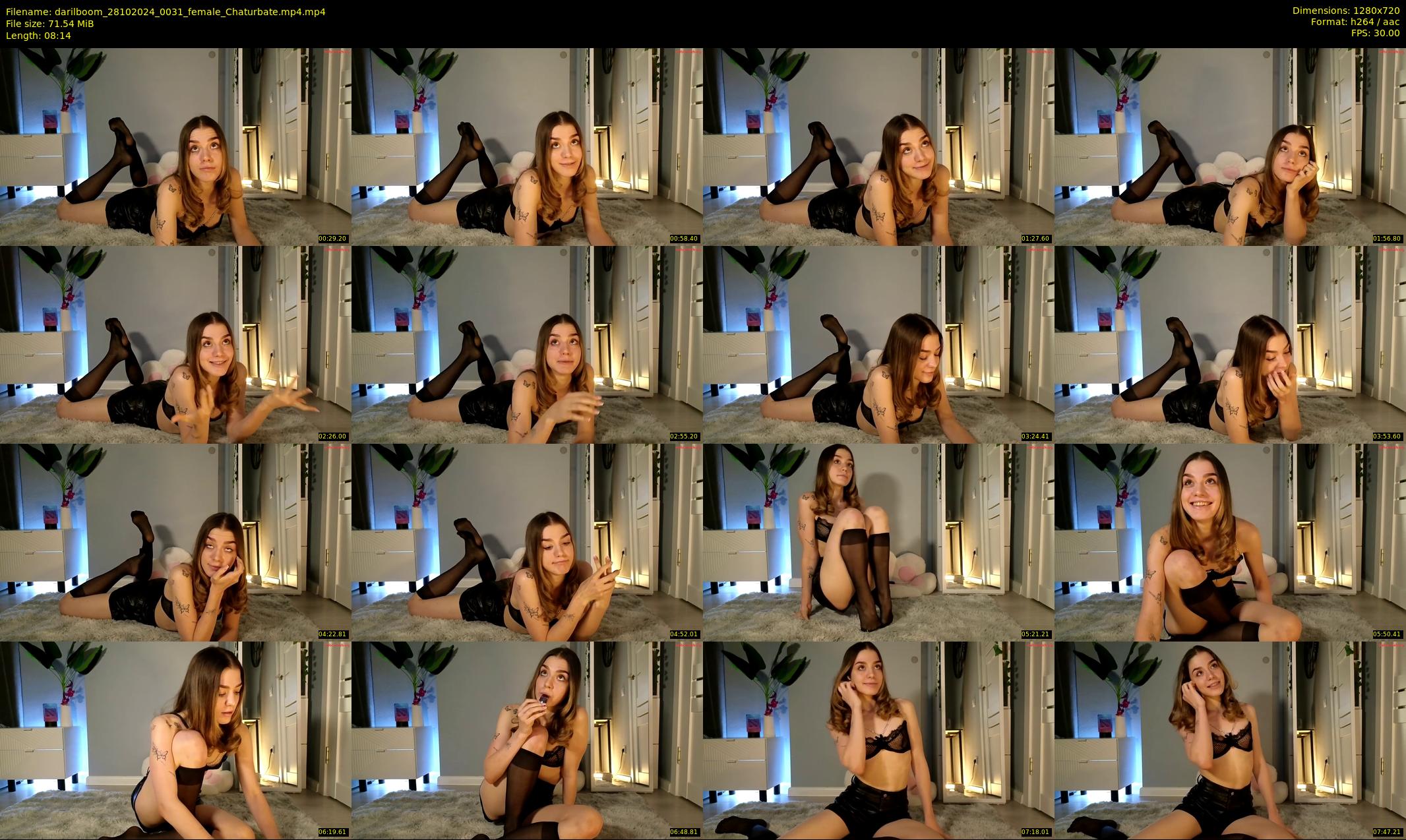 darilboom — 9 minute Chaturbate female cam show recording, 720p, Oct 28, 2024