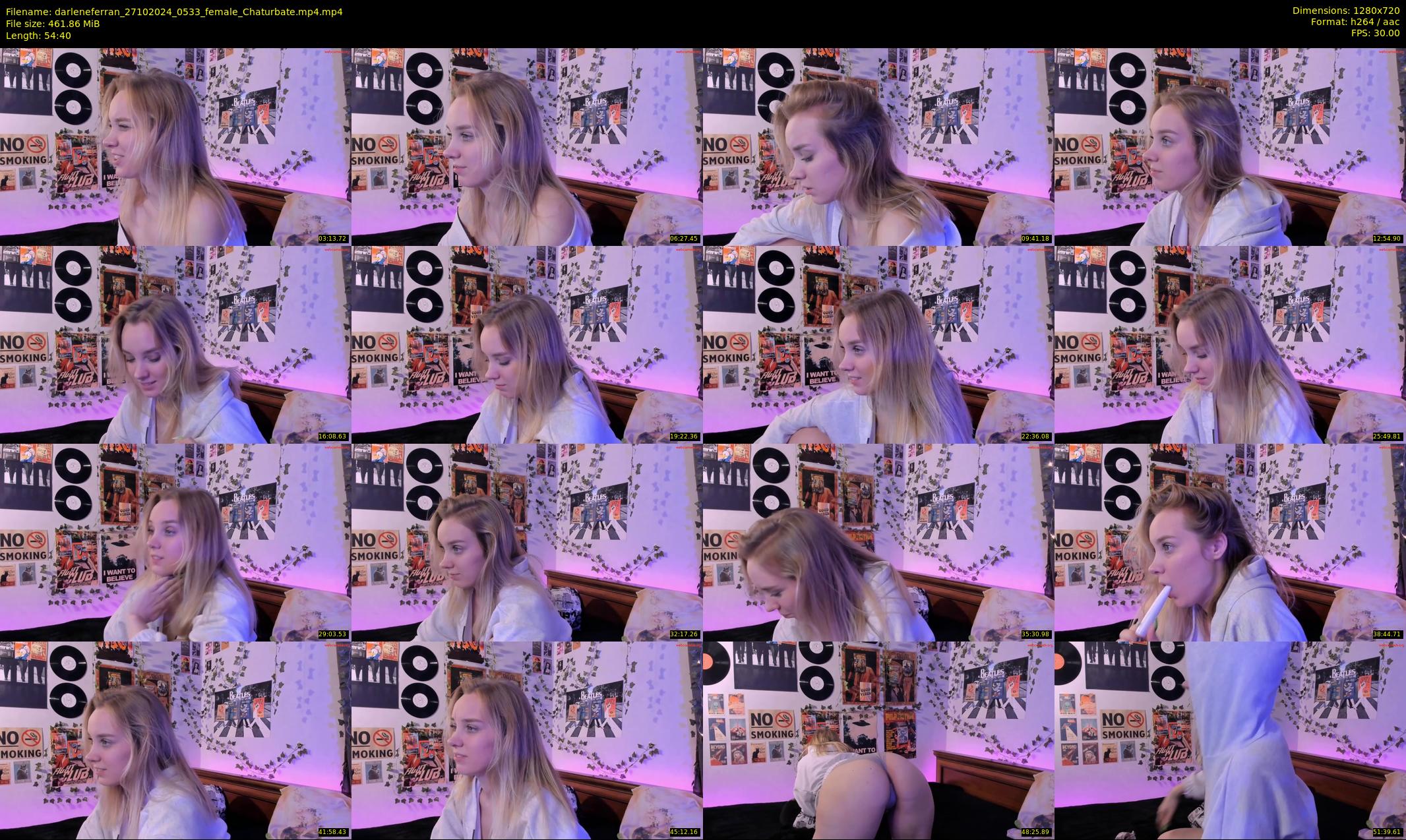 darleneferran — 55 minute Chaturbate female cam show recording, 720p, Oct 27, 2024