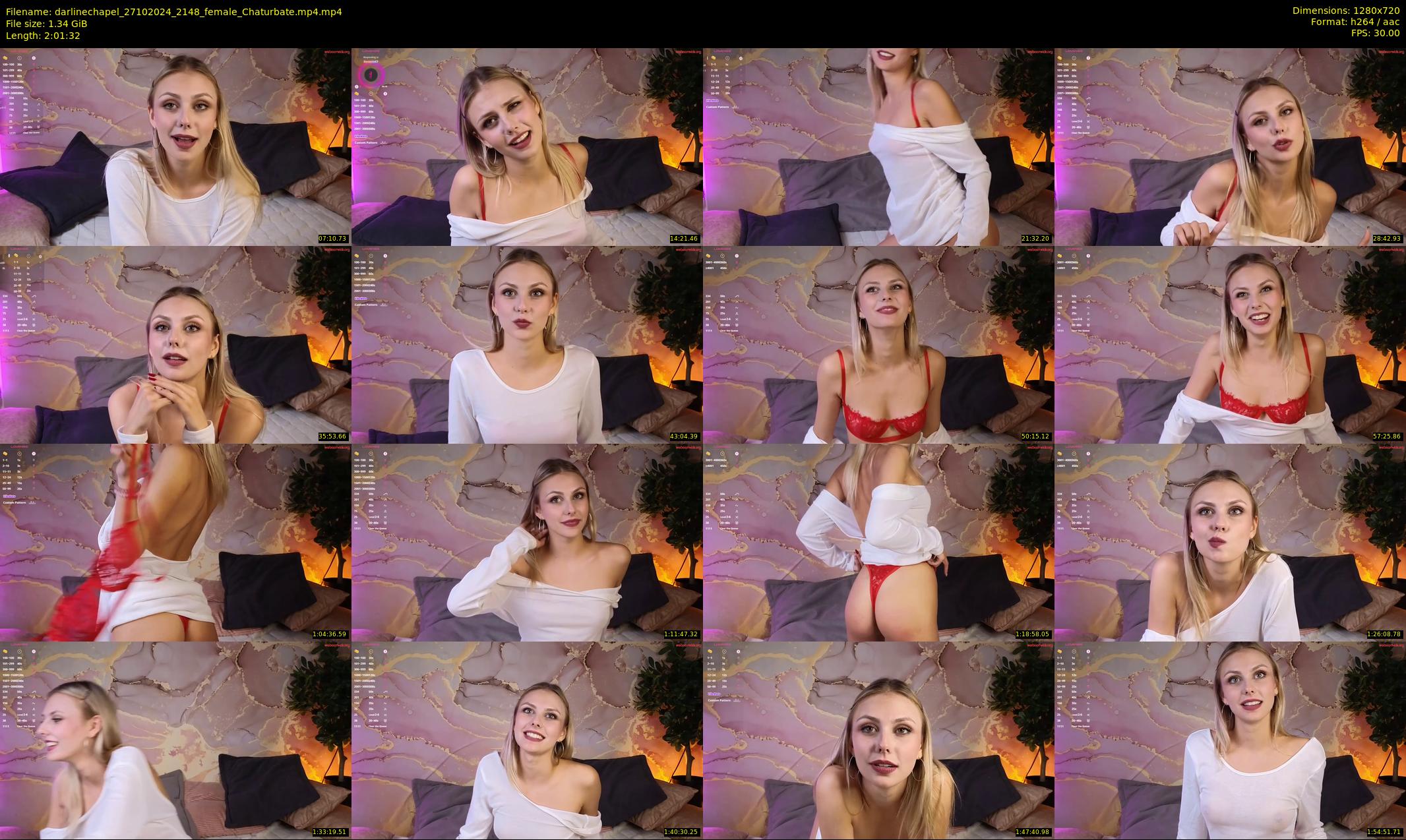 darlinechapel — 122 minute Chaturbate female cam show recording, 720p, Oct 27, 2024