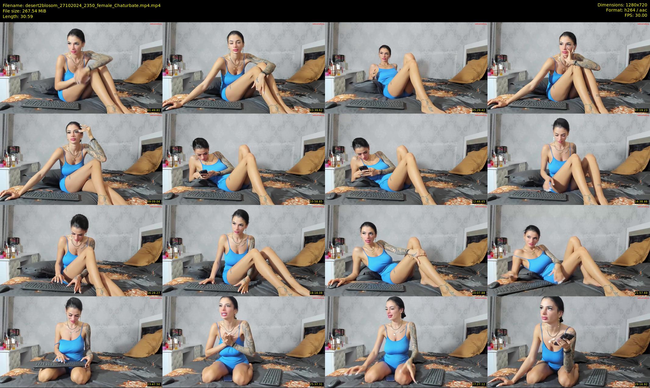 desert2blosom — 31 minute Chaturbate female cam show recording, 720p, Oct 27, 2024