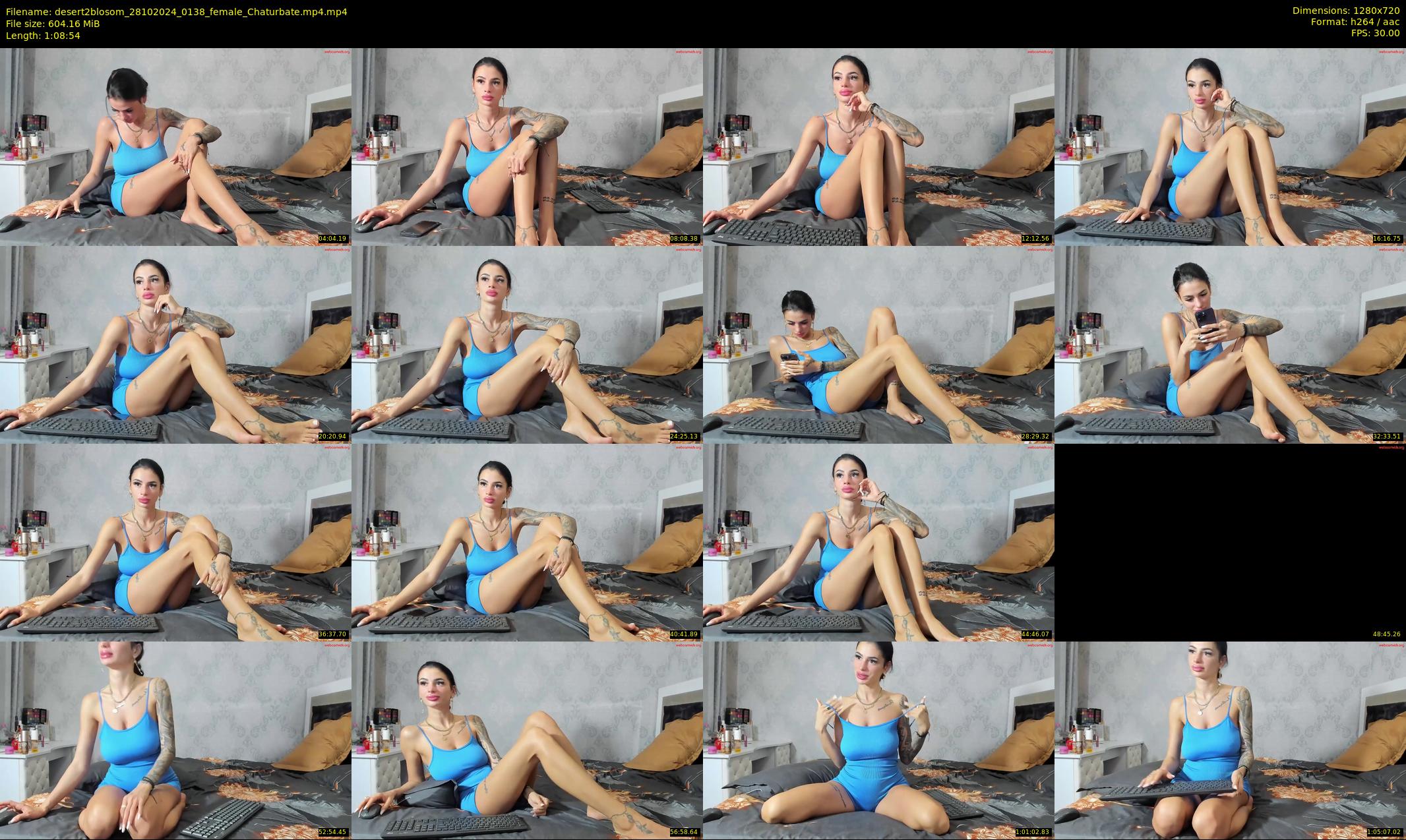 desert2blosom — 69 minute Chaturbate female cam show recording, 720p, Oct 28, 2024