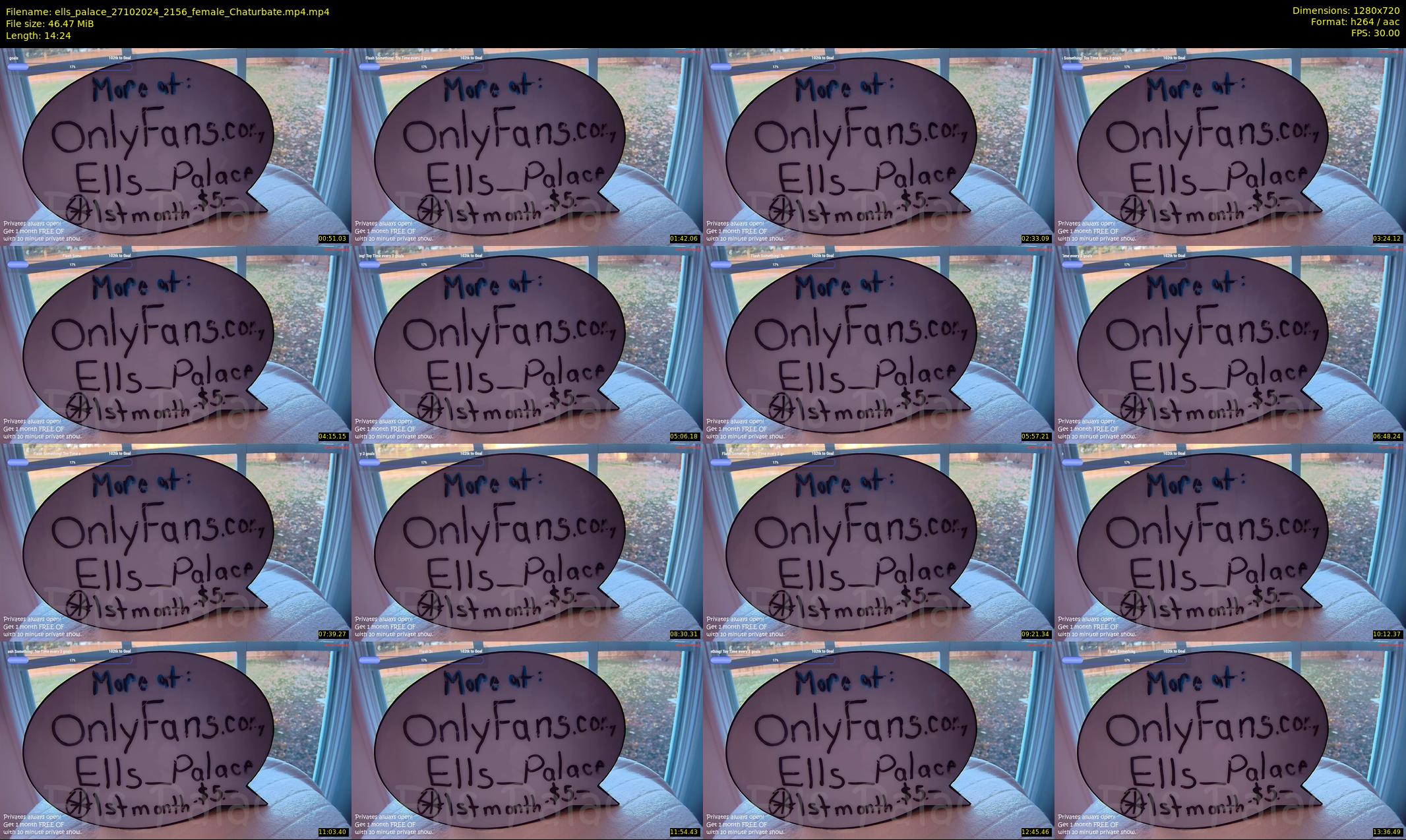 ells_palace — 15 minute Chaturbate female cam show recording, 720p, Oct 27, 2024
