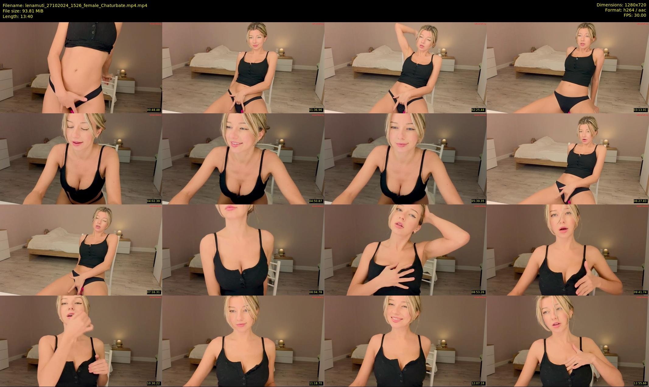 lenamuti — 14 minute Chaturbate female cam show recording, 720p, Oct 27, 2024