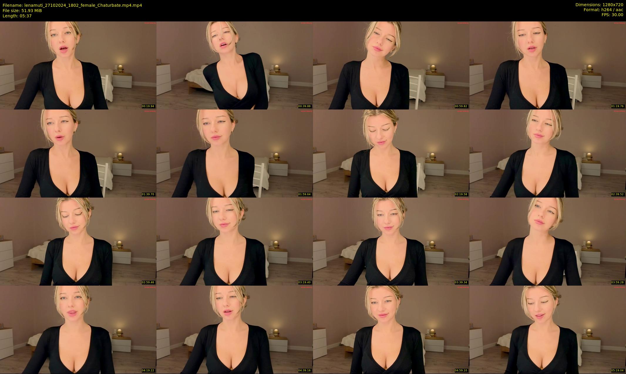 lenamuti — 6 minute Chaturbate female cam show recording, 720p, Oct 27, 2024