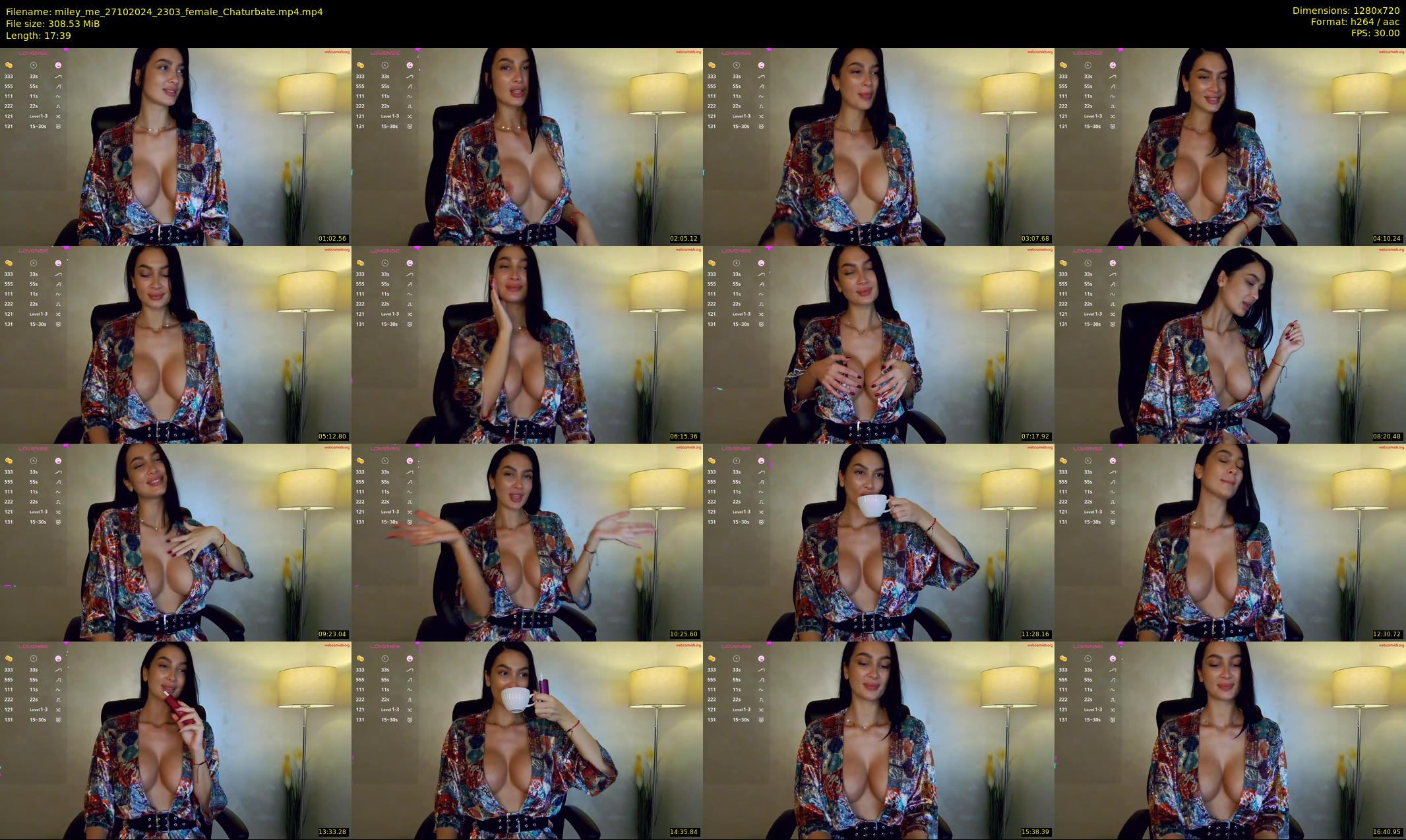 miley_me — 18 minute Chaturbate female cam show recording, 720p, Oct 27, 2024