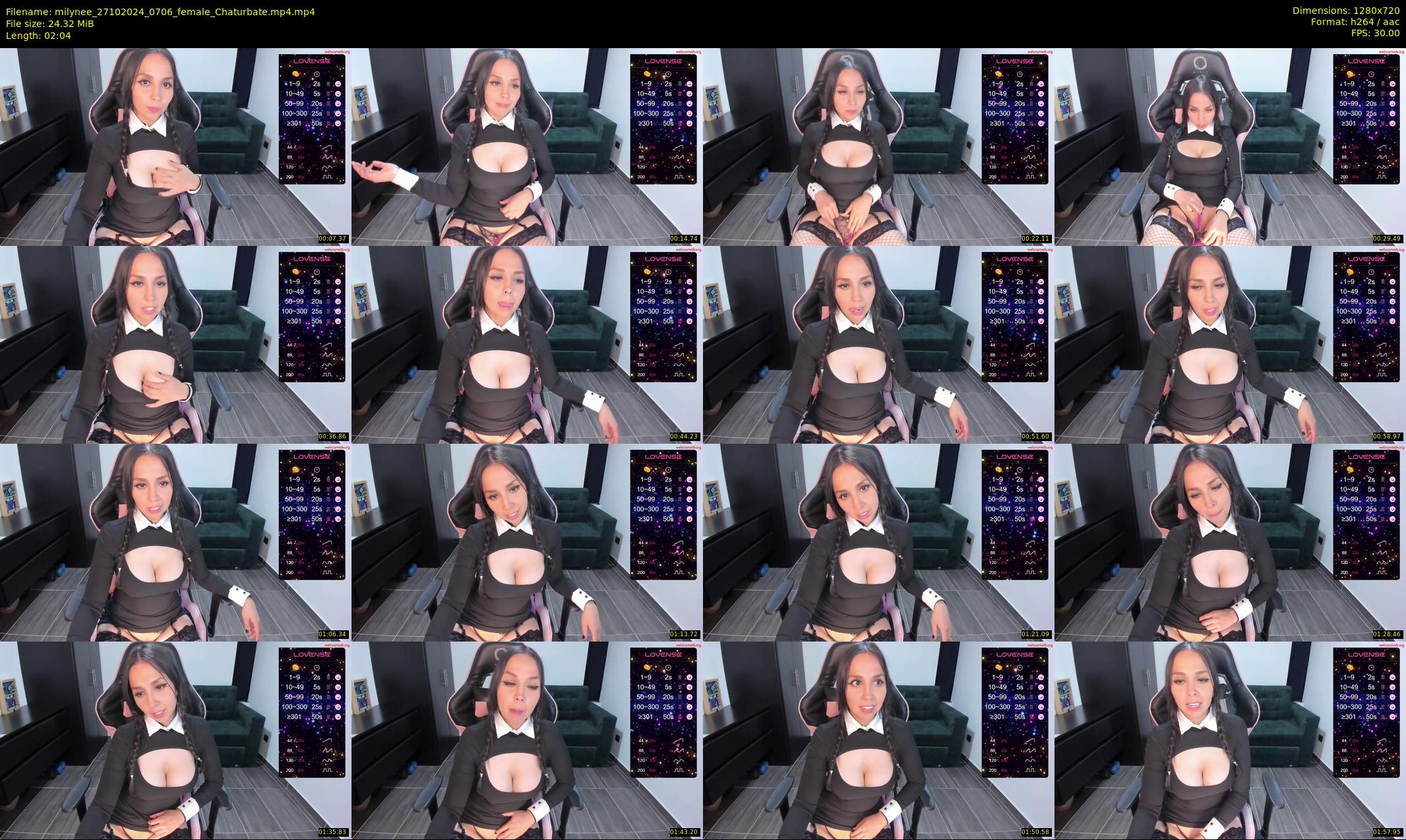 milynee — 3 minute Chaturbate female cam show recording, 720p, Oct 27, 2024