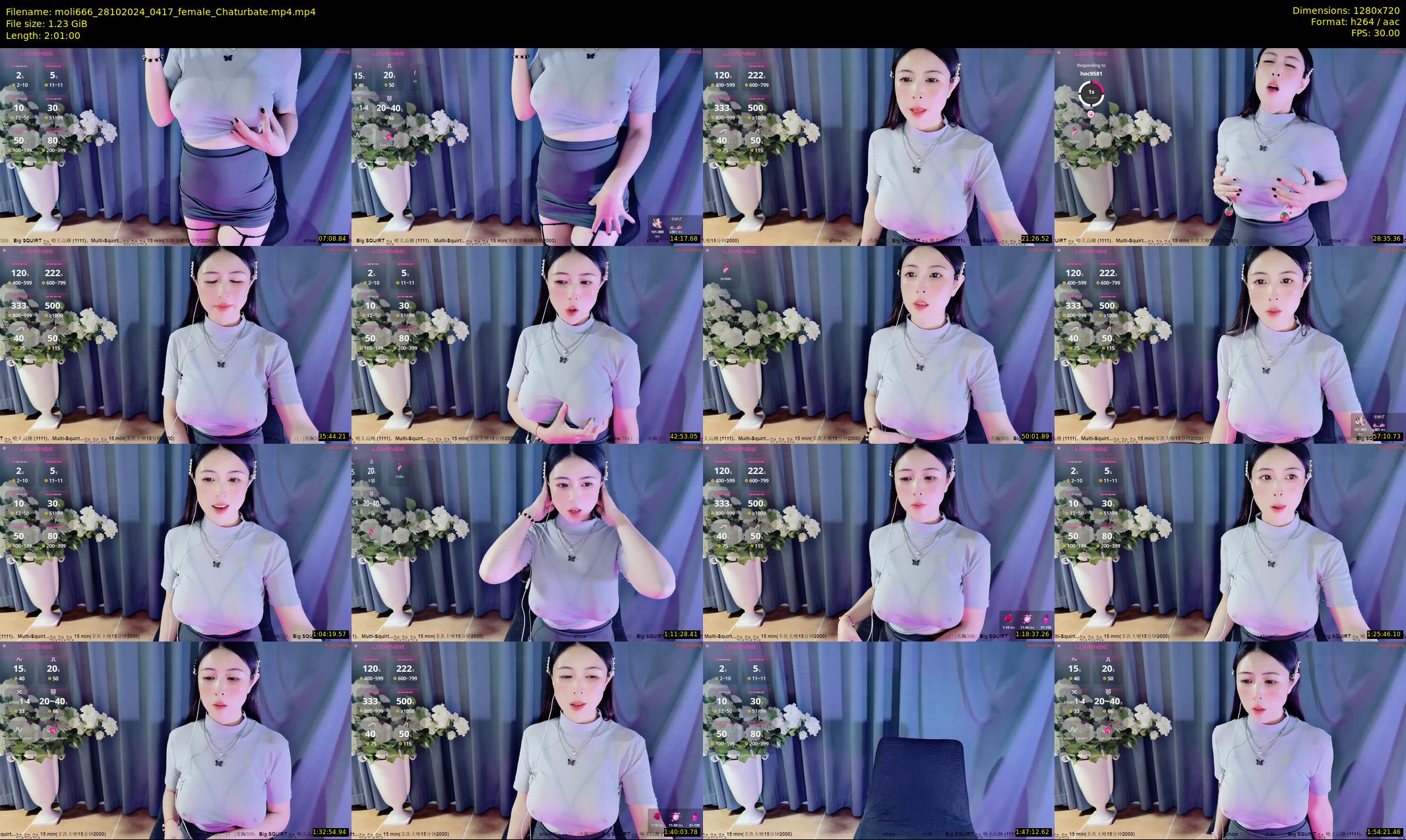 moli666 — 121 minute Chaturbate female cam show recording, 720p, Oct 28, 2024