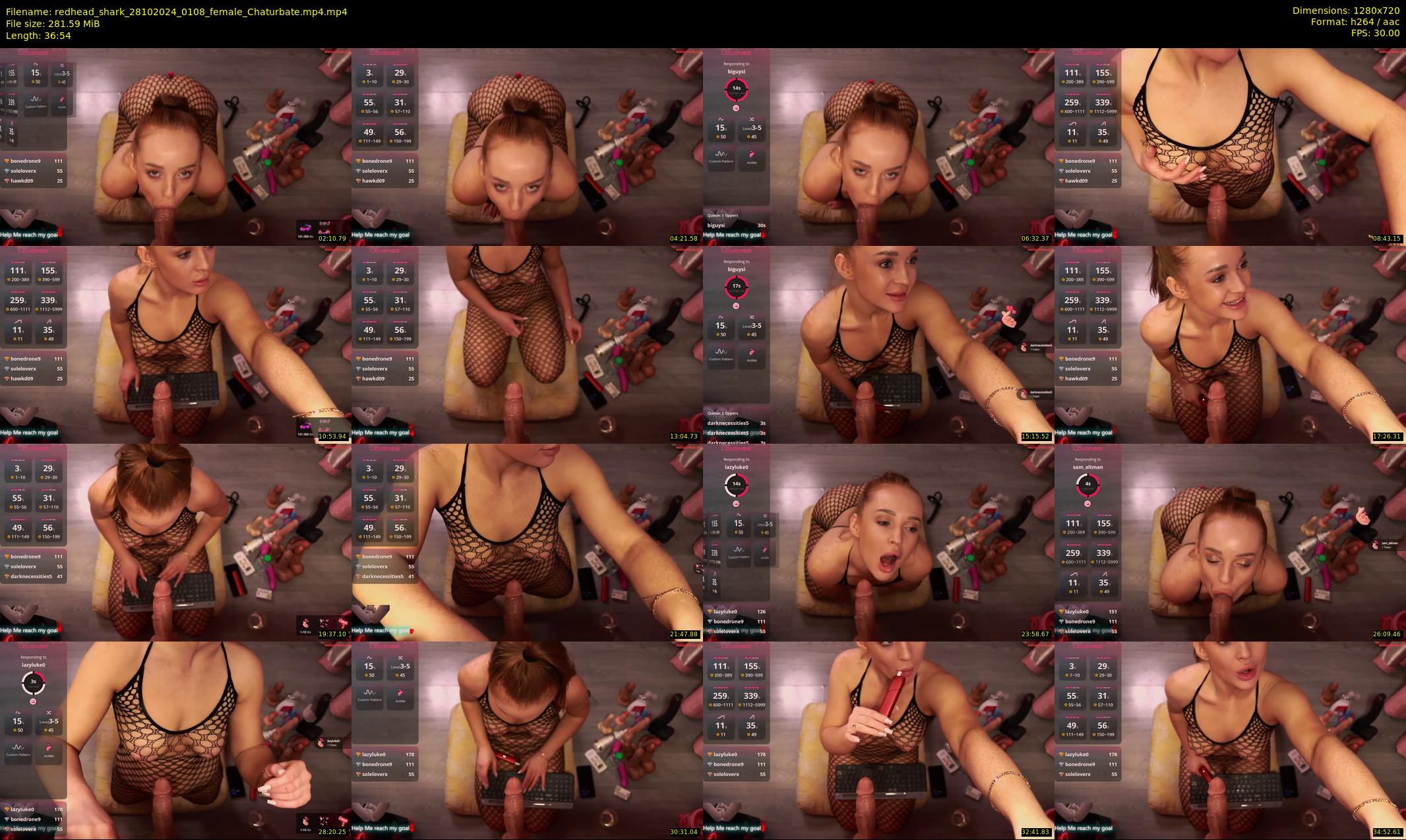 redhead_shark — 37 minute Chaturbate female cam show recording, 720p, Oct 28, 2024