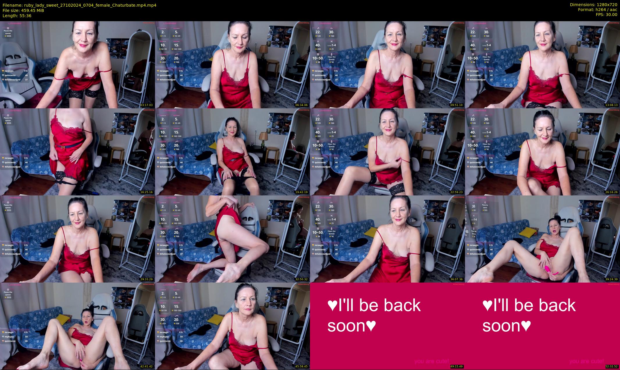 ruby_lady_sweet — 56 minute Chaturbate female cam show recording, 720p, Oct 27, 2024