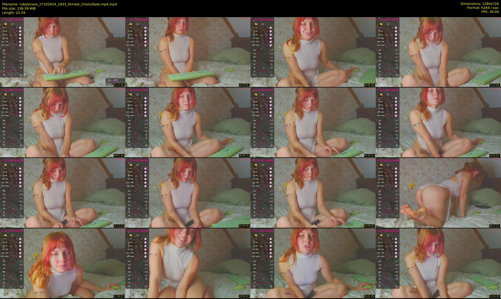 rubylynxxx — 23 minute Chaturbate female cam show recording, 720p, Oct 27, 2024