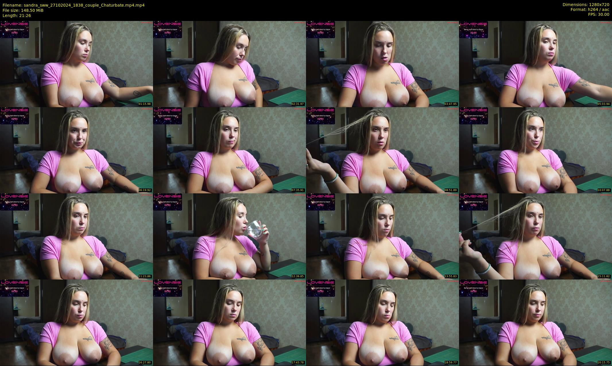 sandra_sww — 22 minute Chaturbate couple cam show recording, 720p, Oct 27, 2024