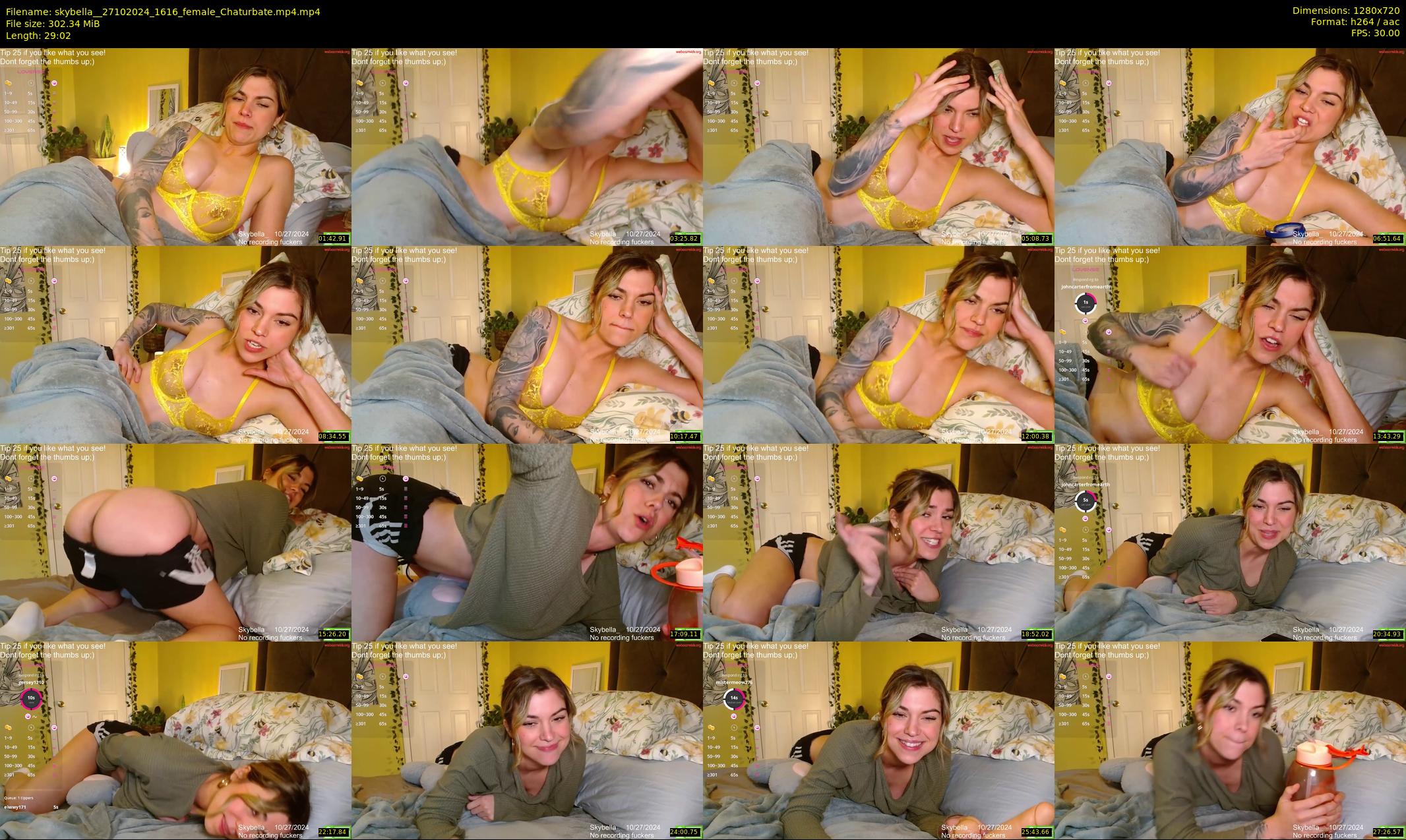 skybella_ — 30 minute Chaturbate female cam show recording, 720p, Oct 27, 2024