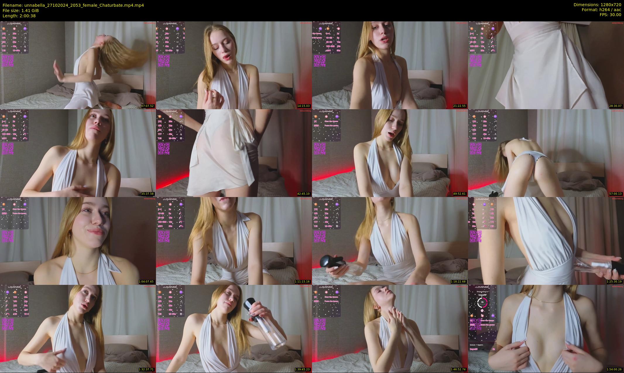 unnabella — 121 minute Chaturbate female cam show recording, 720p, Oct 27, 2024