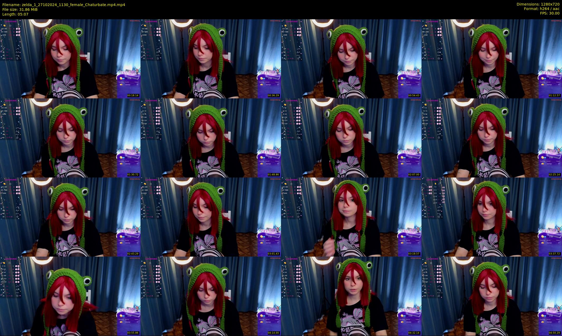 zelda_1 — 6 minute Chaturbate female cam show recording, 720p, Oct 27, 2024