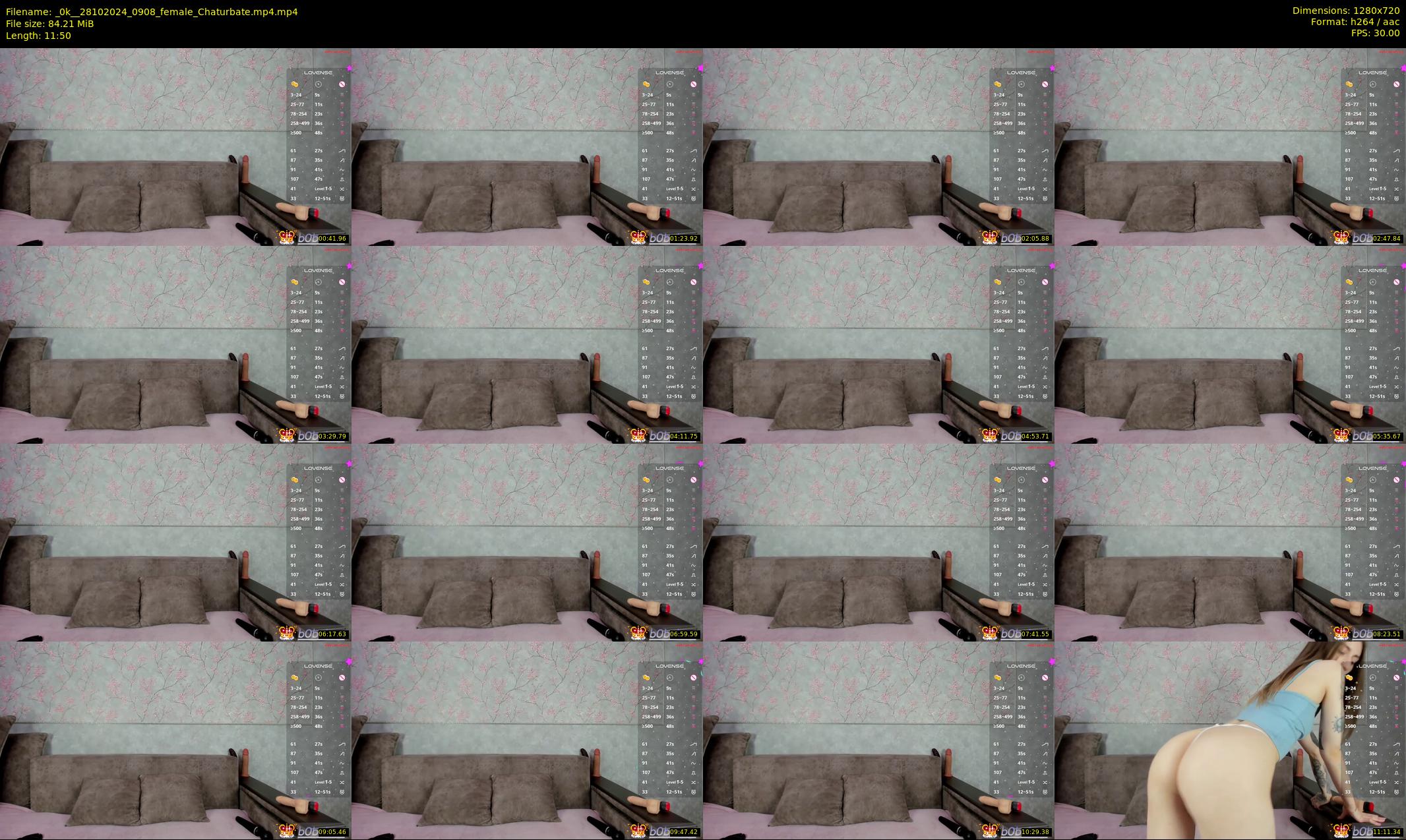 _0k_ — 12 minute Chaturbate female cam show recording, 720p, Oct 28, 2024