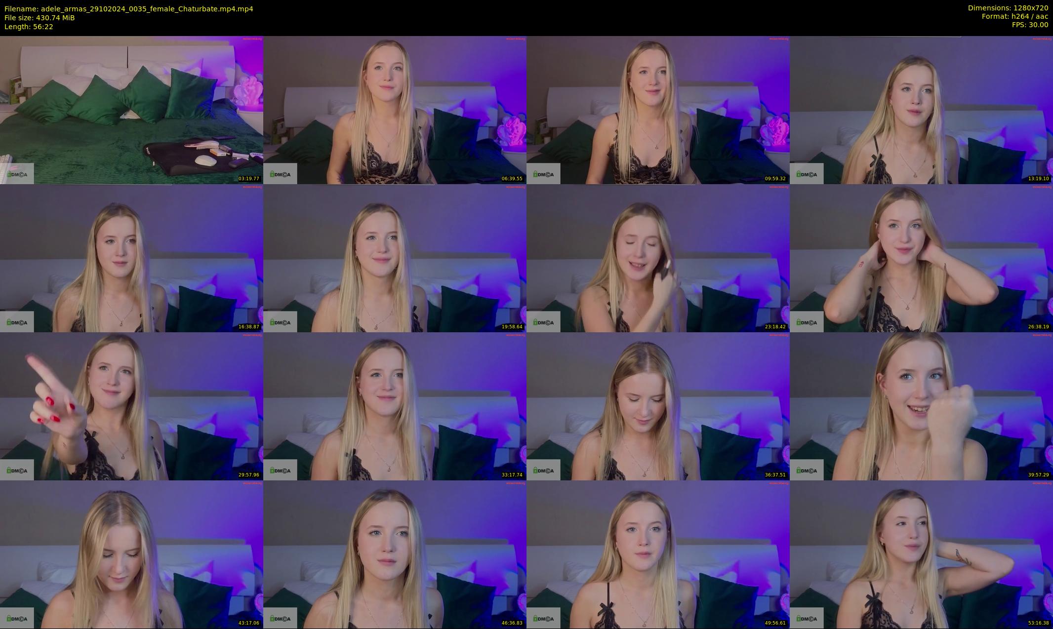 adele_armas — 57 minute Chaturbate female cam show recording, 720p, Oct 29, 2024