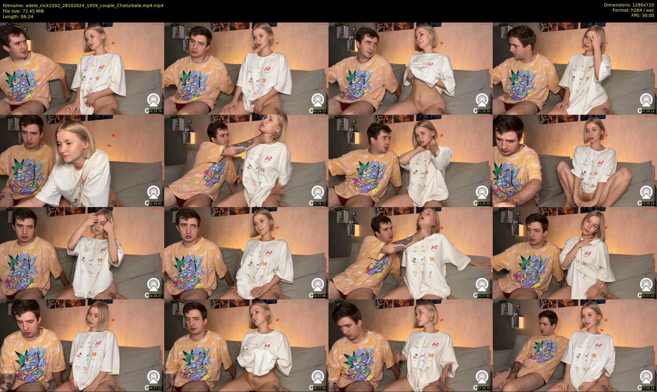 adele_nick2202 — 9 minute Chaturbate couple cam show recording, 720p, Oct 28, 2024