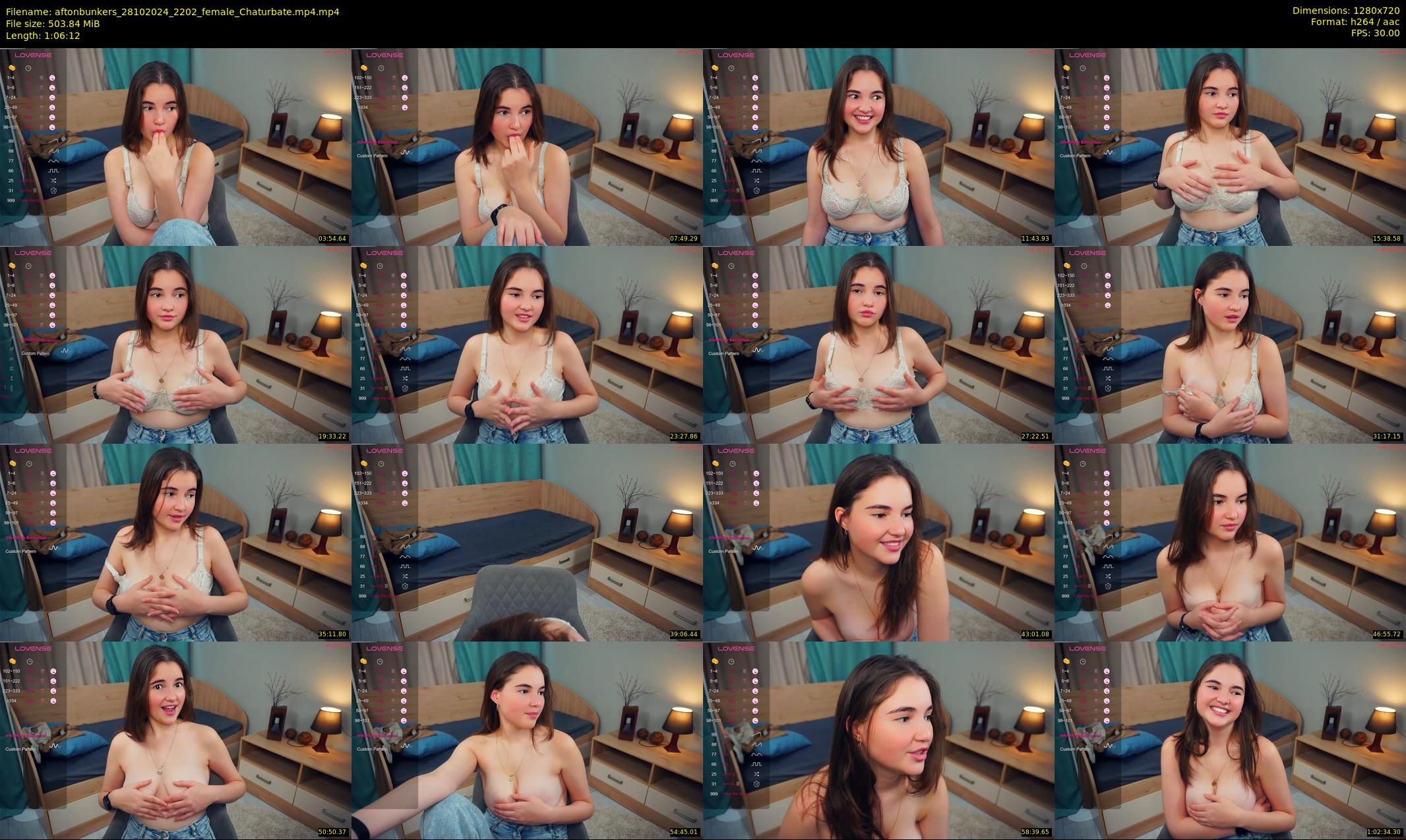 aftonbunkers — 67 minute Chaturbate female cam show recording, 720p, Oct 28, 2024