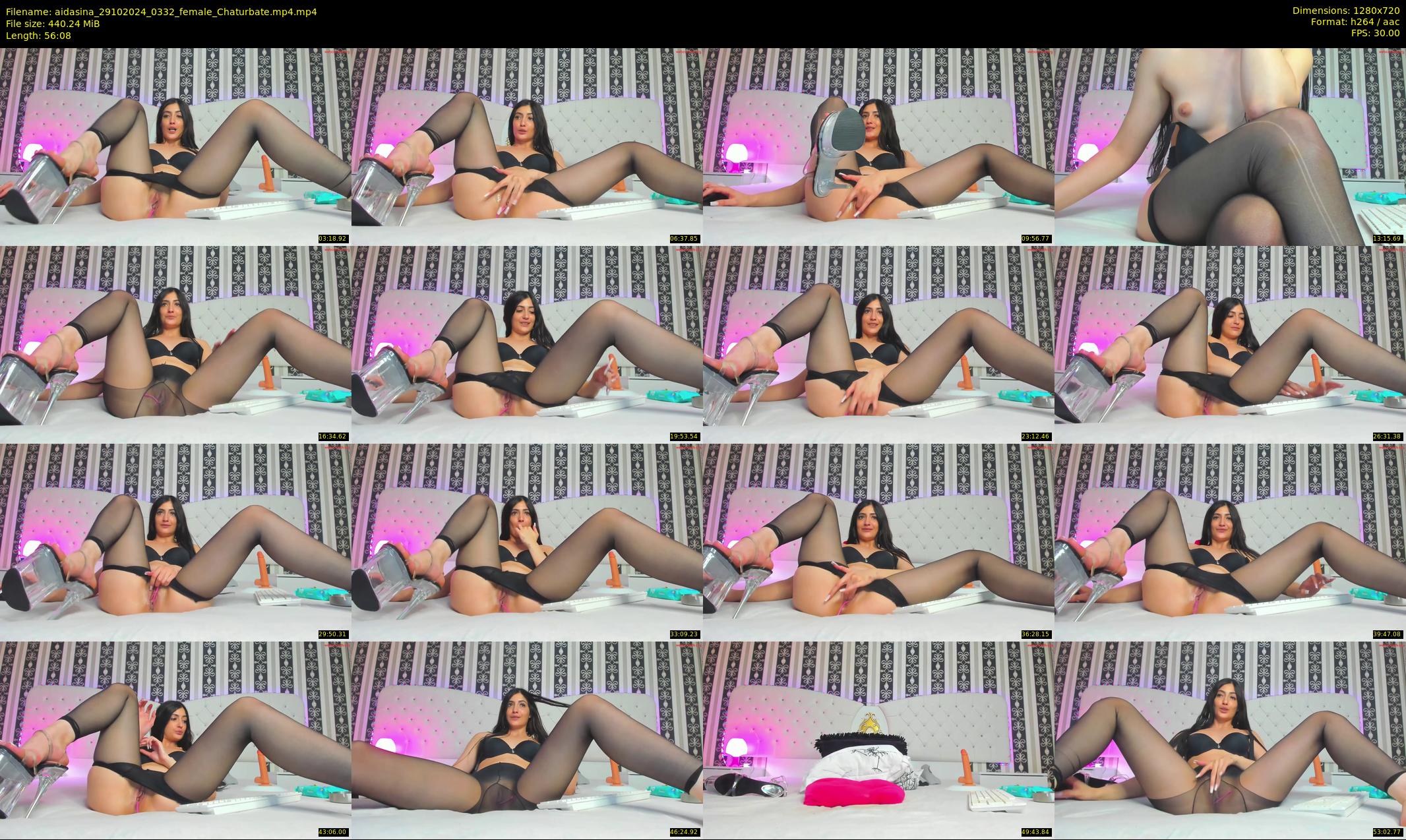 aidasina — 57 minute Chaturbate female cam show recording, 720p, Oct 29, 2024