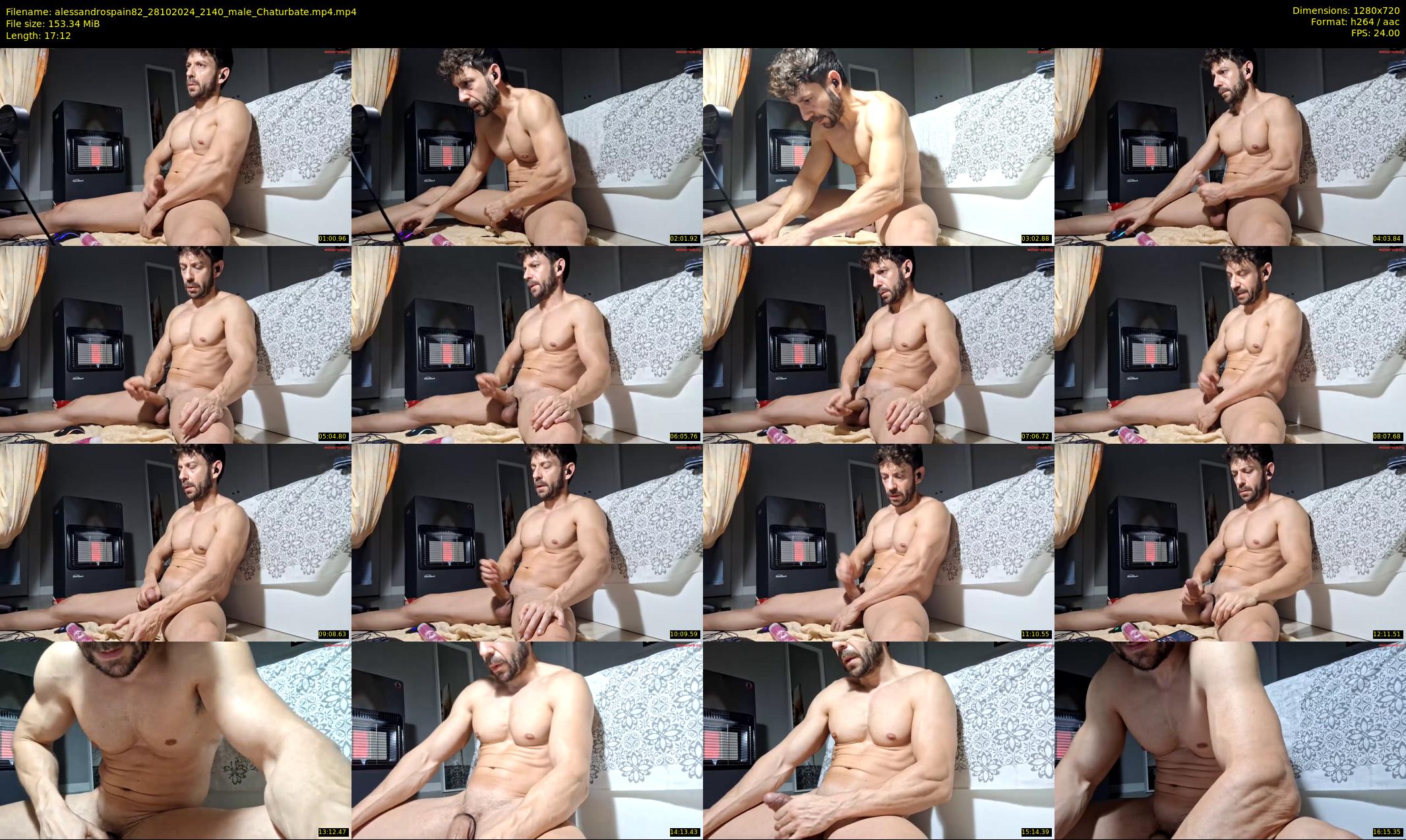 alessandrospain82 — 18 minute Chaturbate male cam show recording, 720p, Oct 28, 2024