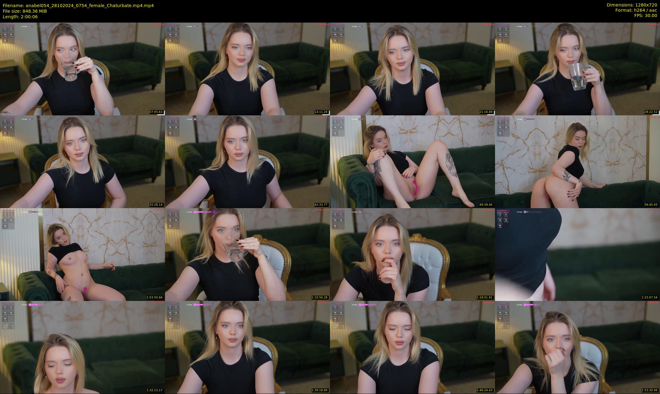 anabel054 — 121 minute Chaturbate female cam show recording, 720p, Oct 28, 2024