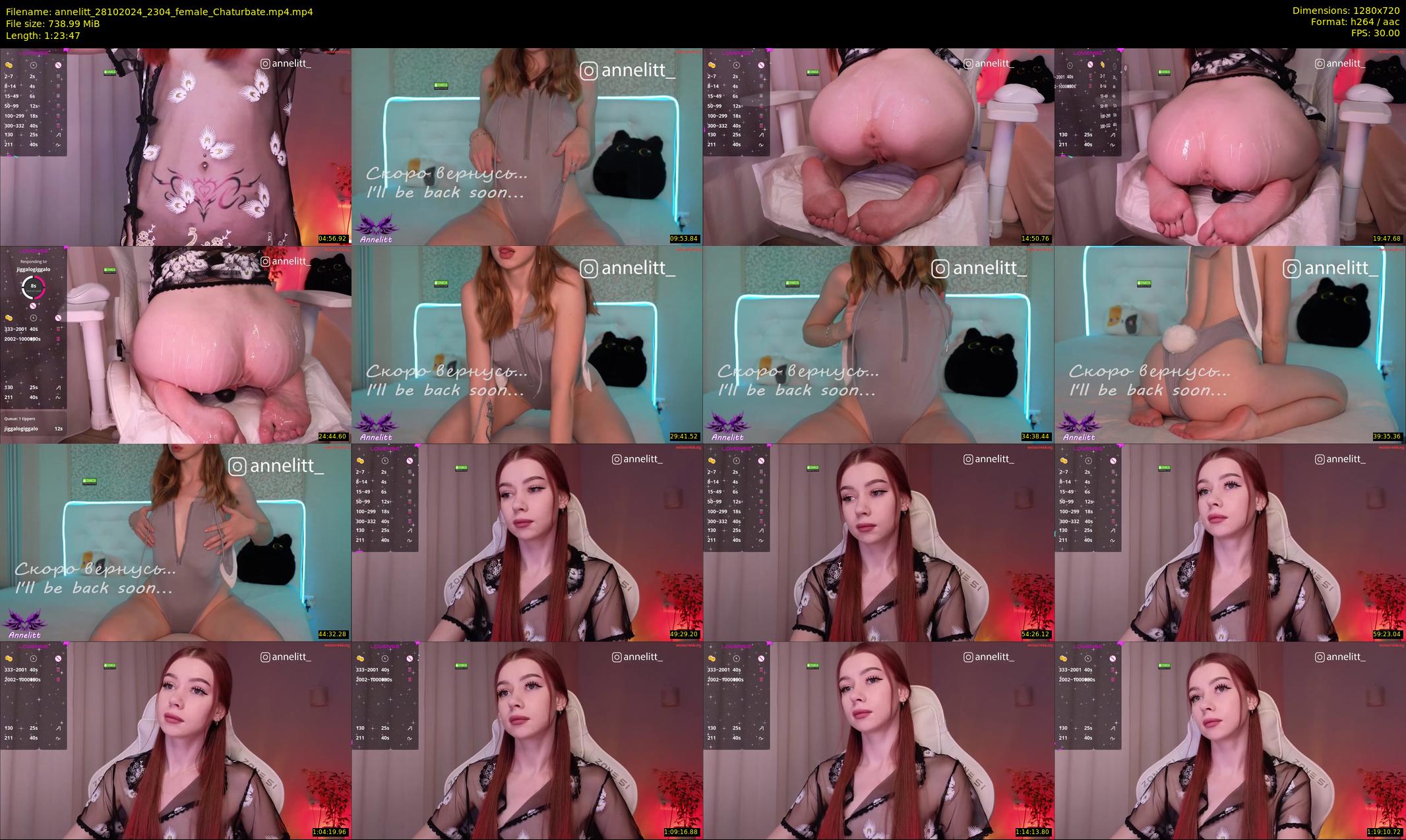 annelitt — 84 minute Chaturbate female cam show recording, 720p, Oct 28, 2024