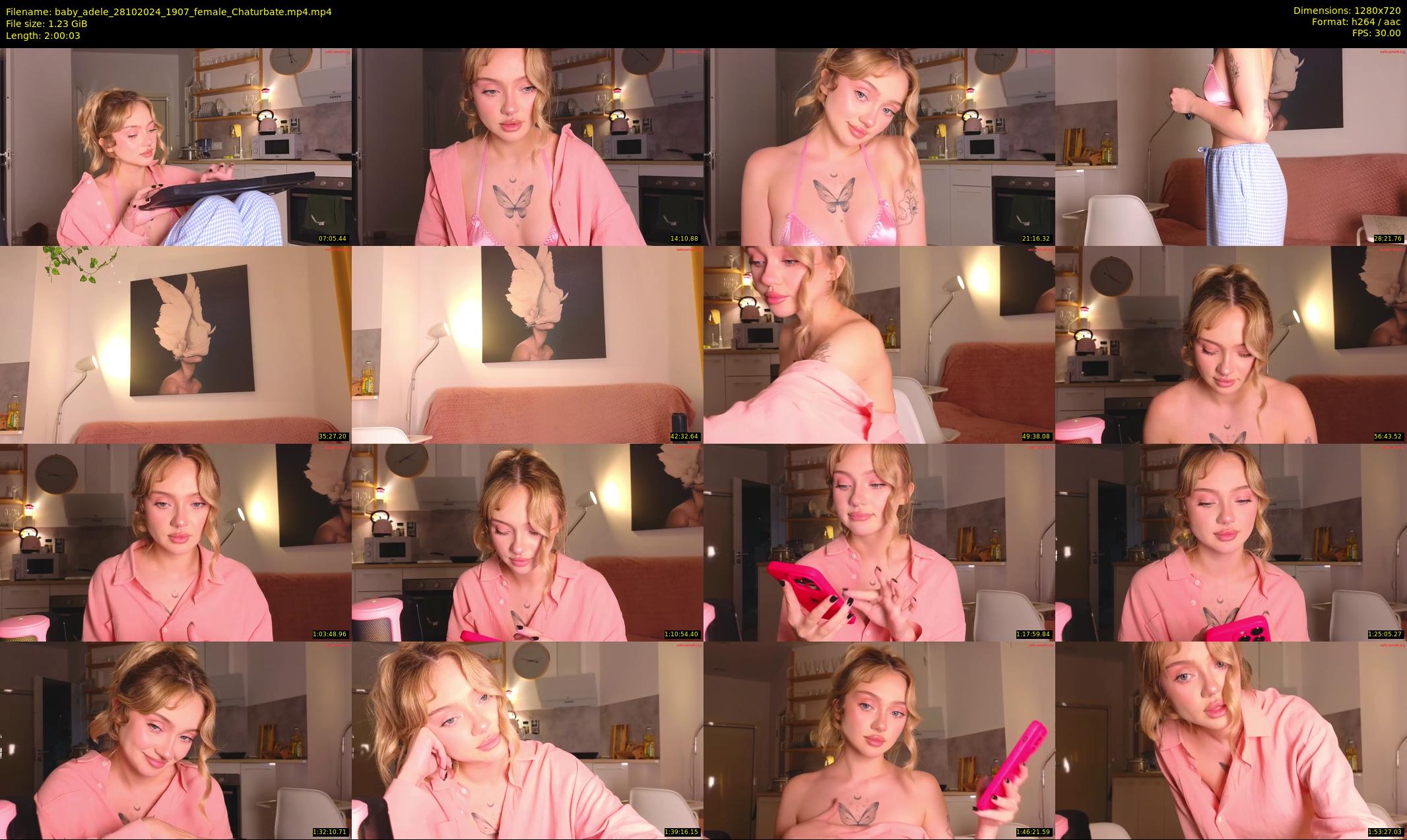 baby_adele — 121 minute Chaturbate female cam show recording, 720p, Oct 28, 2024