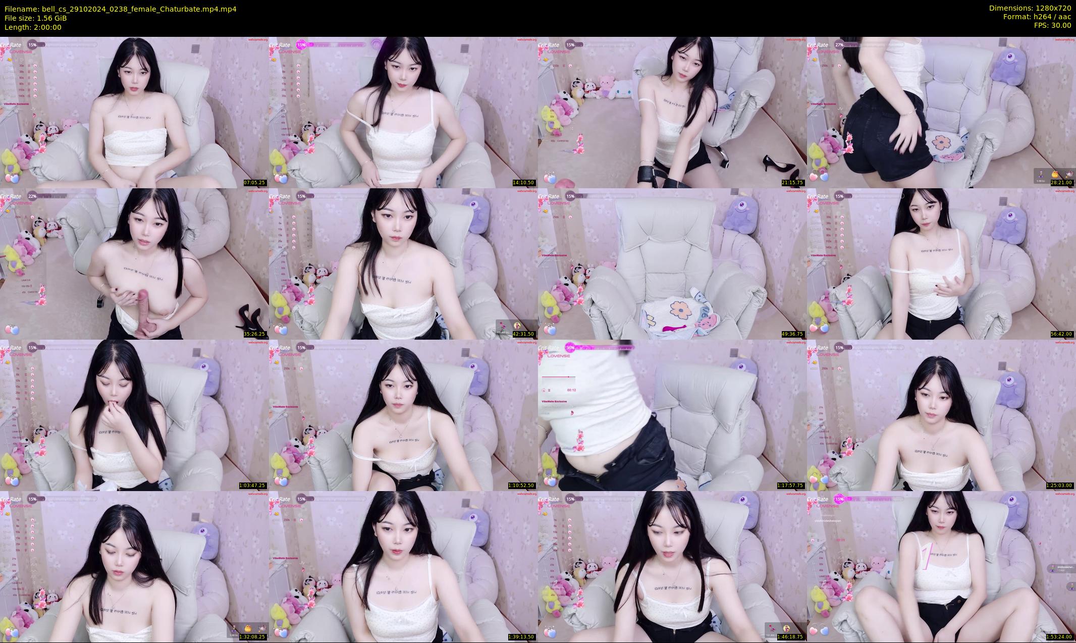 bell_cs — 120 minute Chaturbate female cam show recording, 720p, Oct 29, 2024