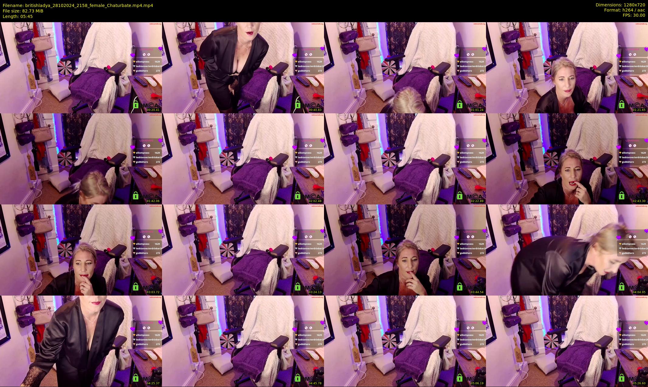 britishladya — 6 minute Chaturbate female cam show recording, 720p, Oct 28, 2024